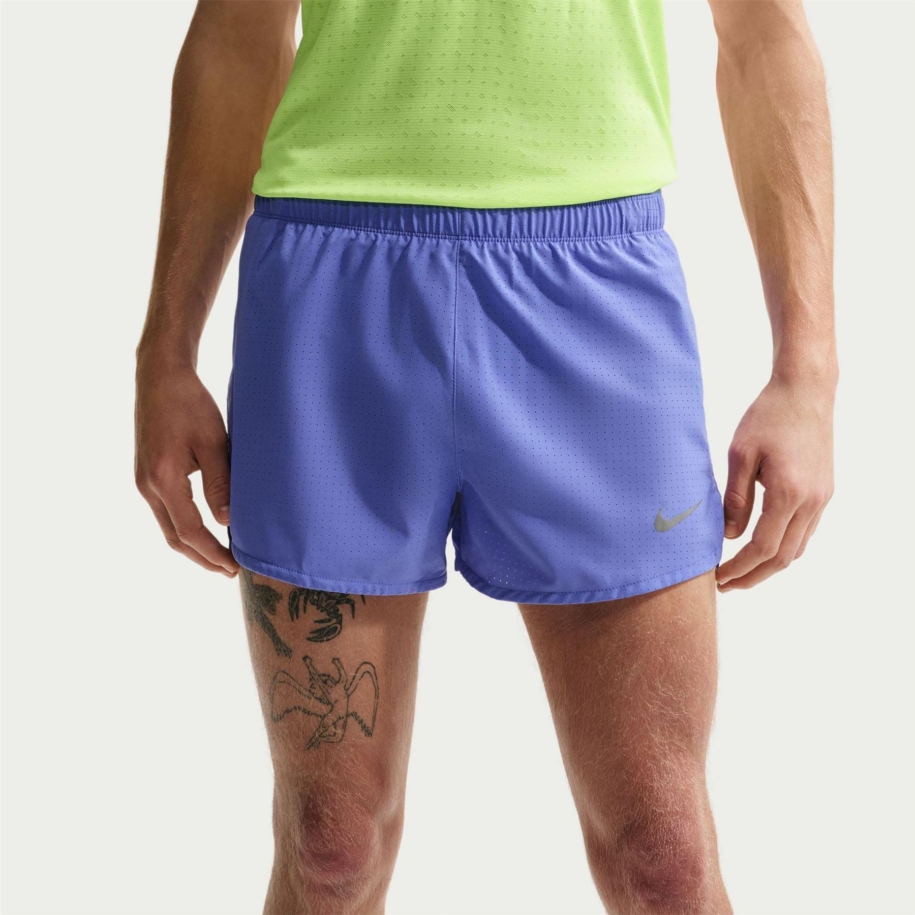 Nike Mens Fast Dri Fit 3 Brief Lined Running Shorts