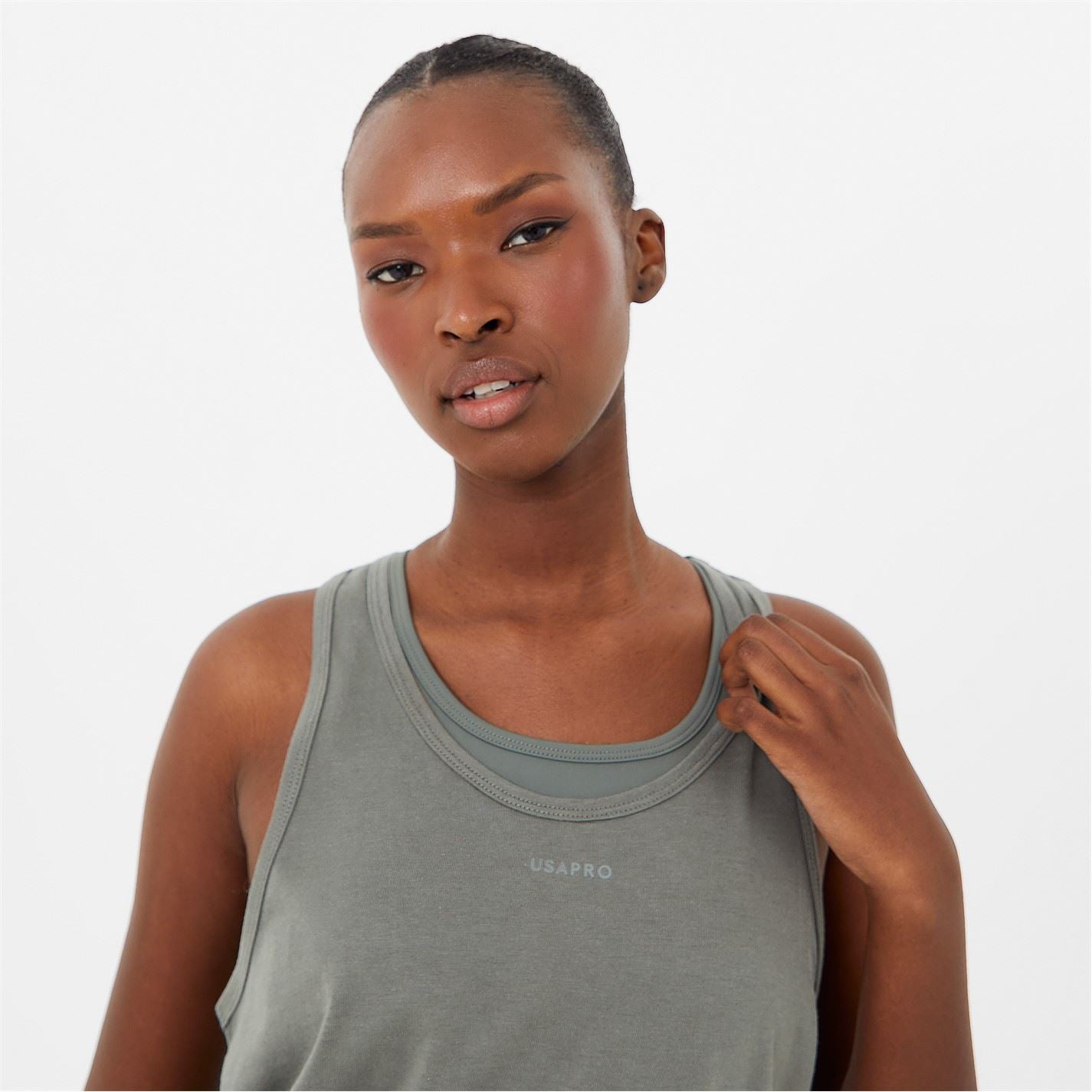 USA Pro Womens Classic Racer Back Sports Tank