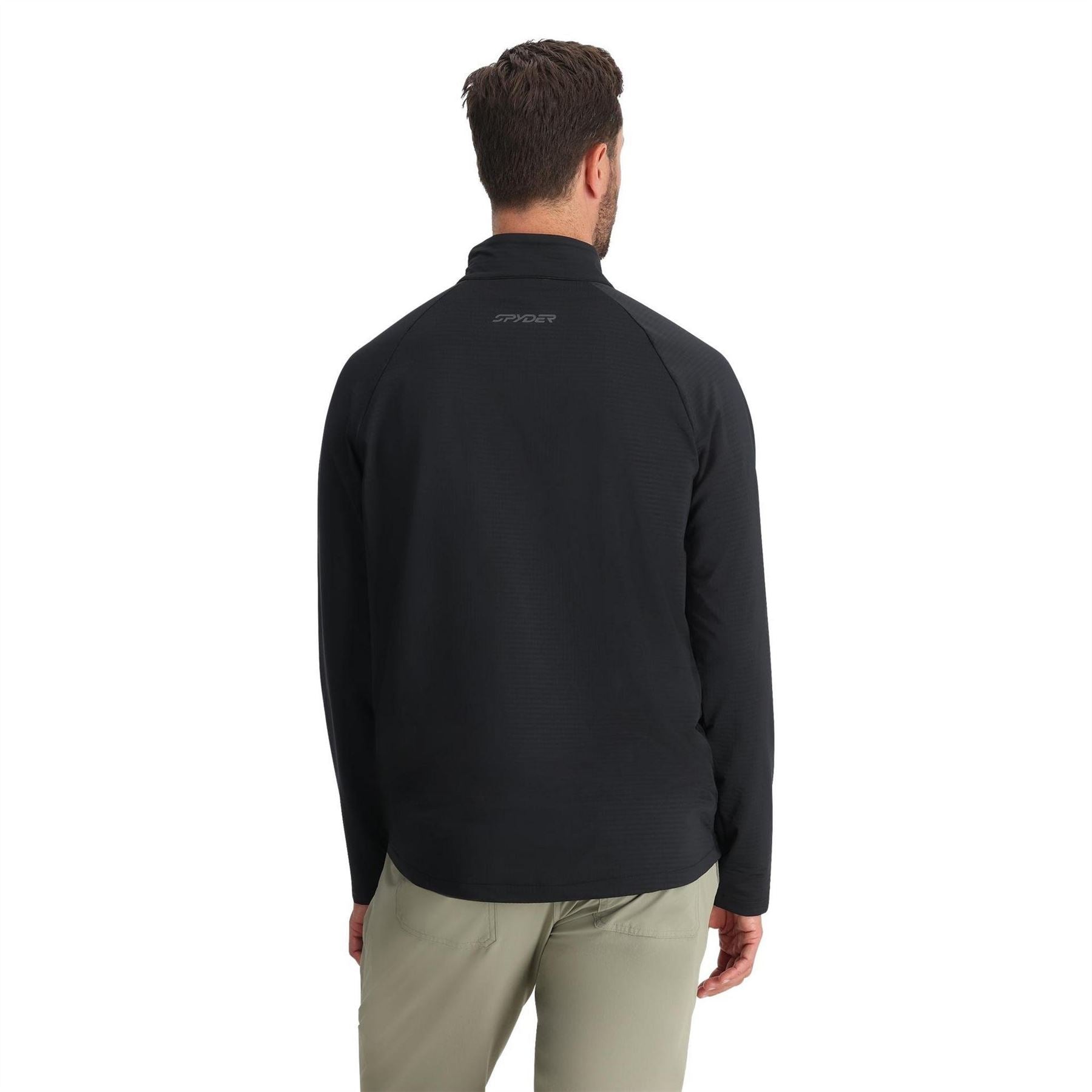 Spyder Mens Grid Web Fleece Half Zip