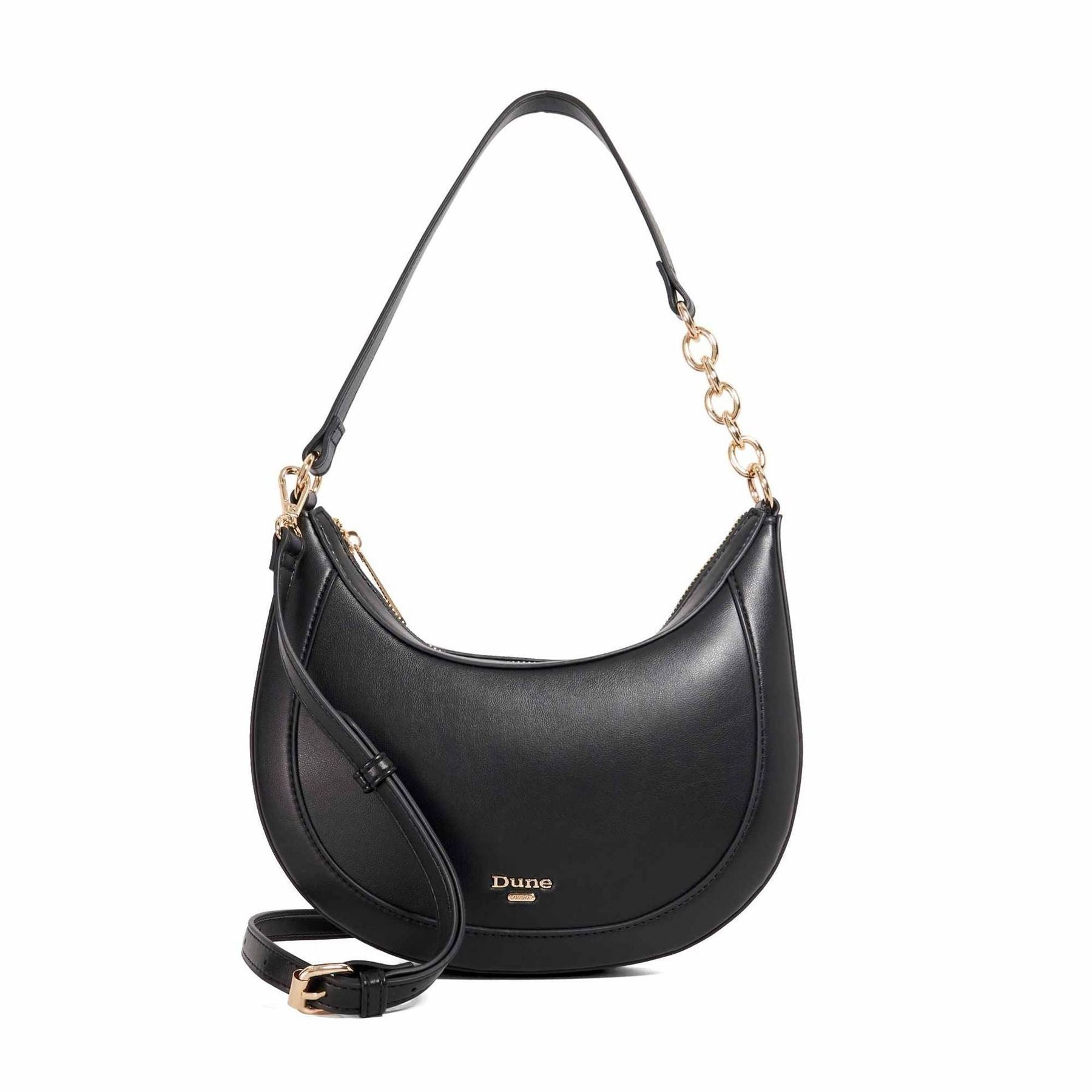 Dune London Diversion Marble Patterned Crescent Hobo Bag