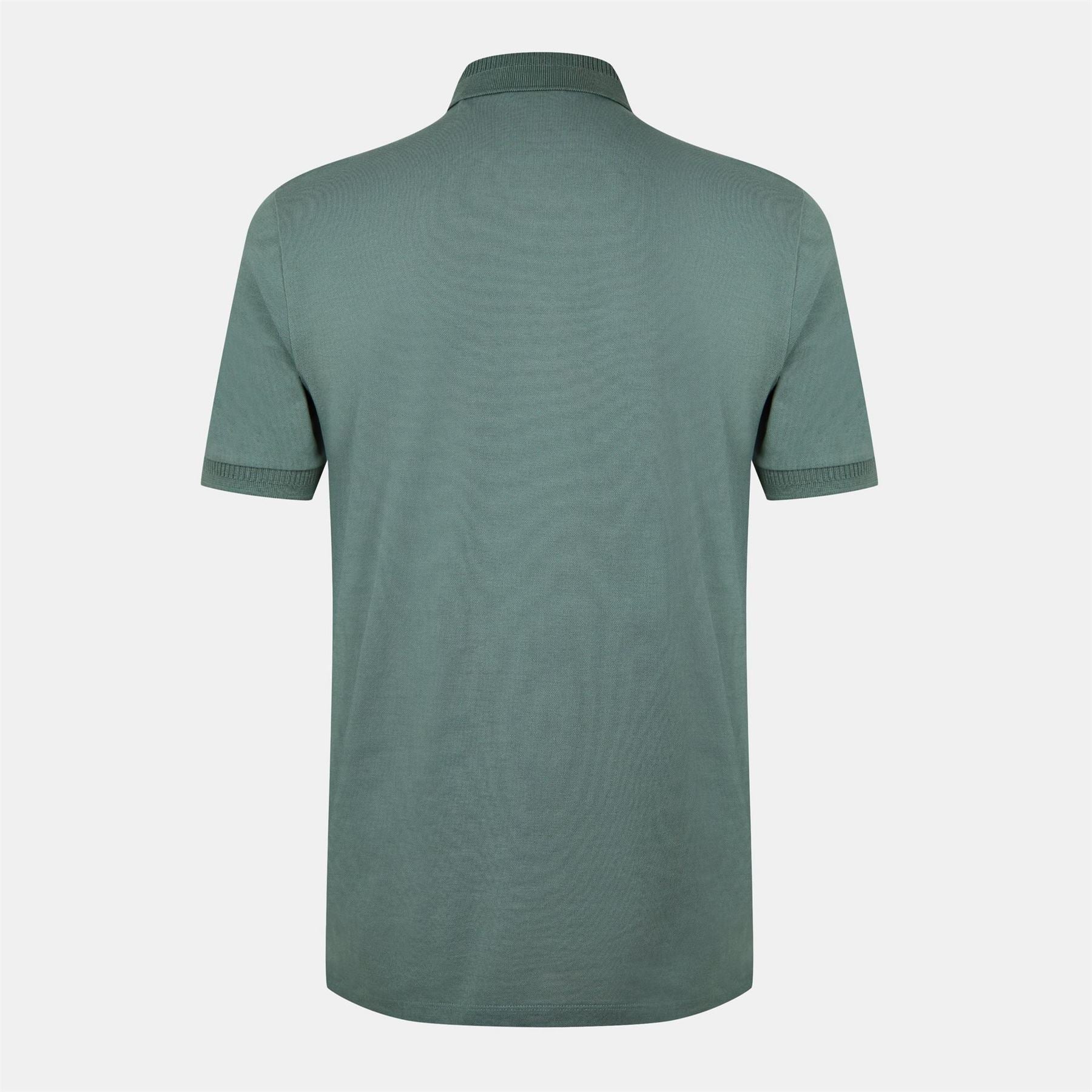 Hugo HUGO Deruso Short Sleeve Polo Shirt with Logo Detail and Ribbed Collar   Premium Cotton