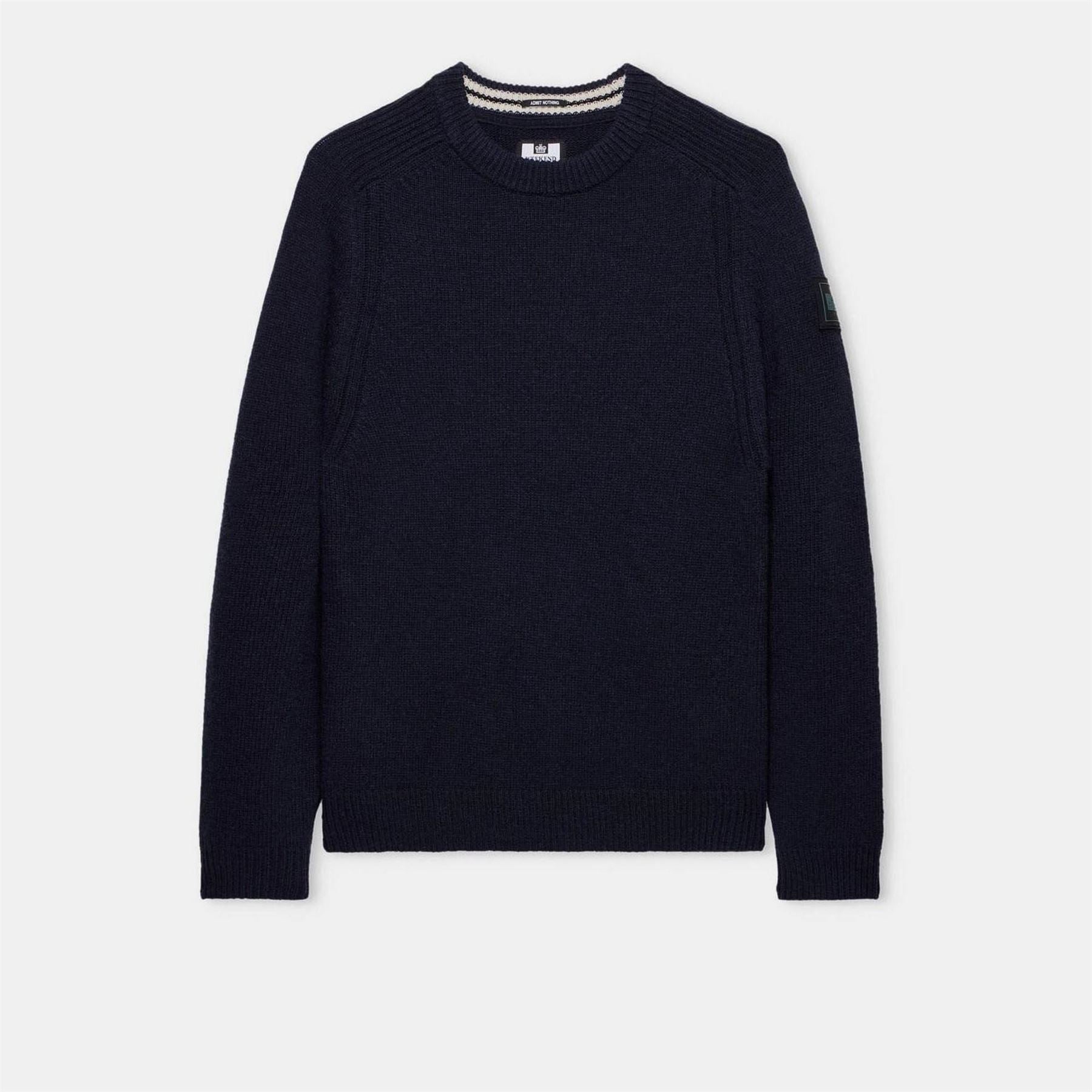 Weekend Offender Zagreb Wool Rich Crew Knit Sweater