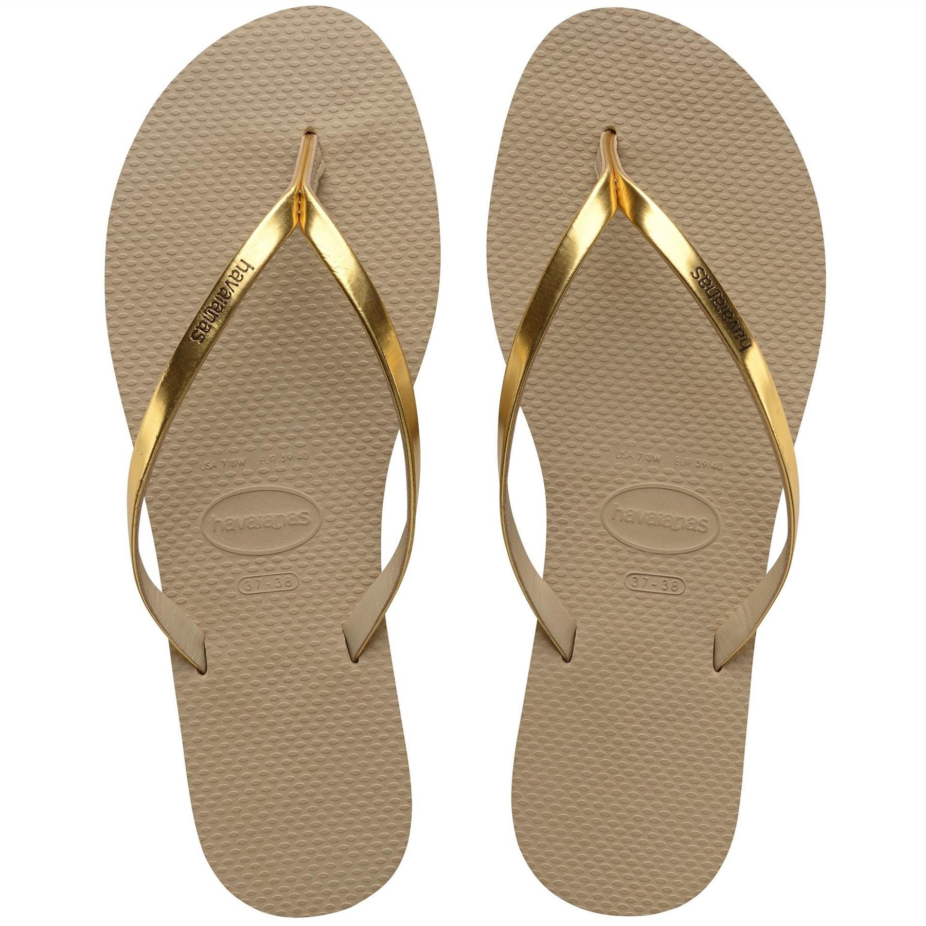 Havaianas Womens Hav. You Metallic Grey Steel Metall Flip Flops