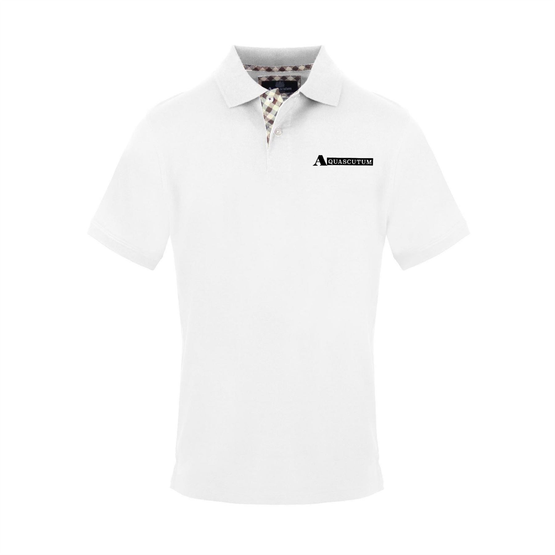 Aquascutum Collared Neck Short Sleeve Polo Shirt
