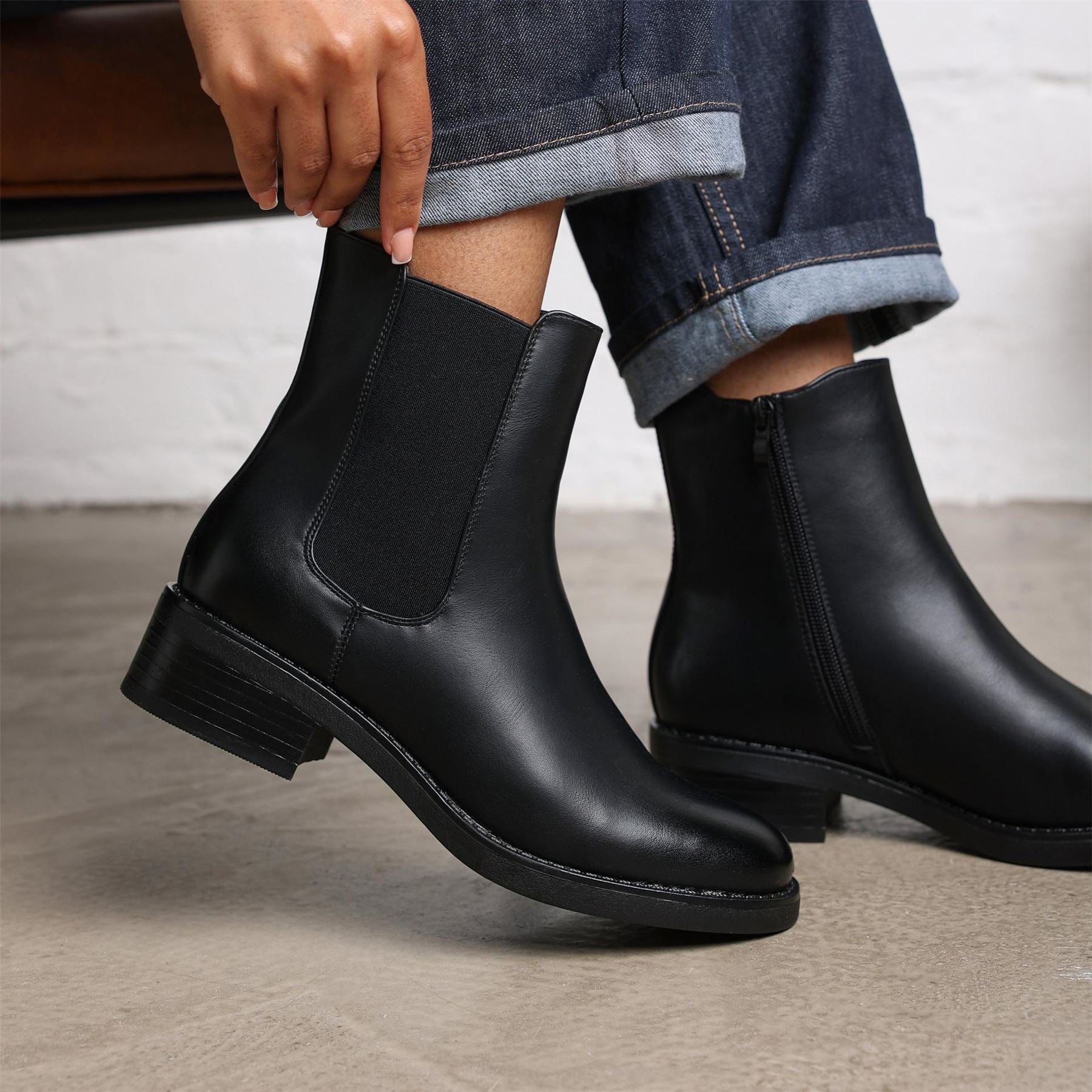 Wheres That From Olivia Chelsea Boots with Side Zipper