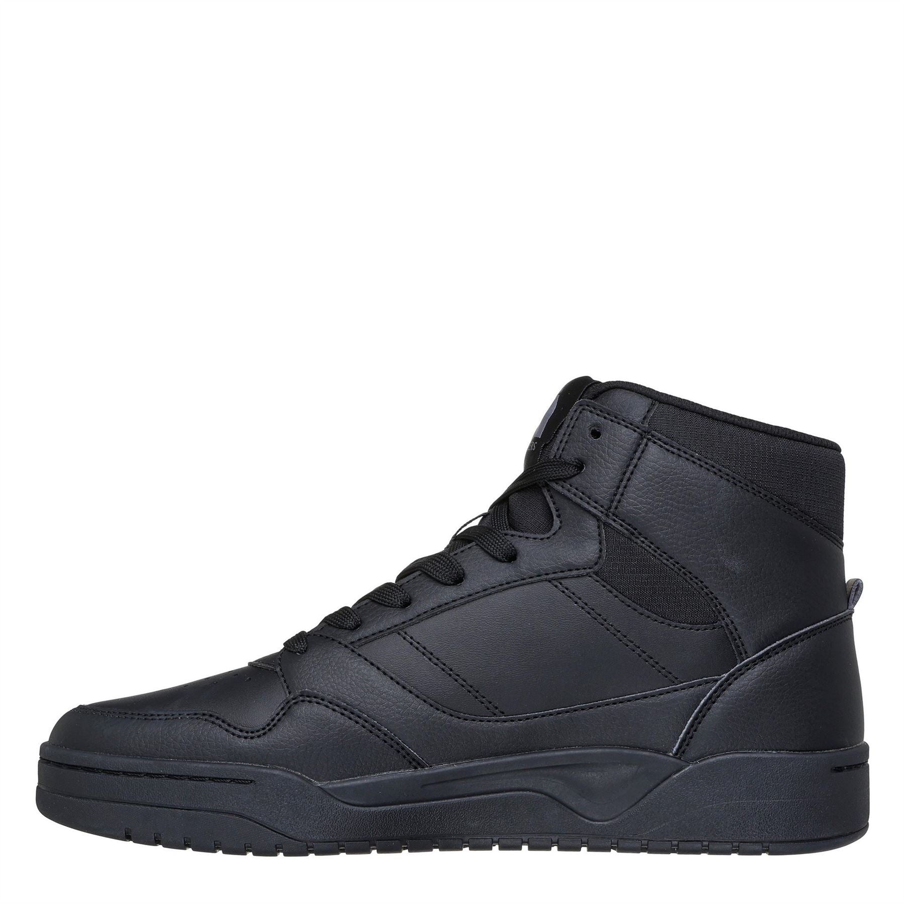 Skechers Mens Overlay High Top Fashion High Top Trainers