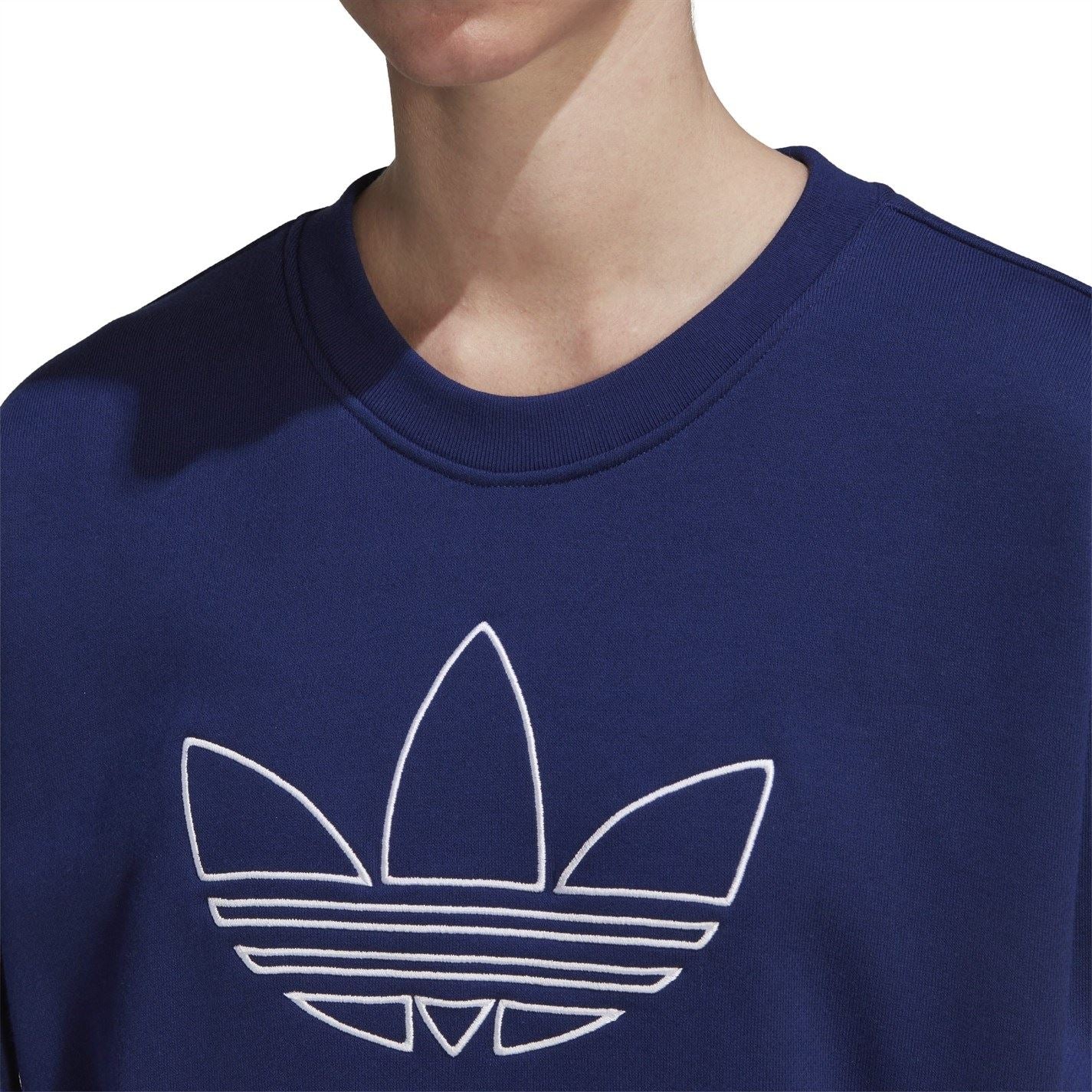 adidas Originals Relaxed Fit Quilted Sweatshirt