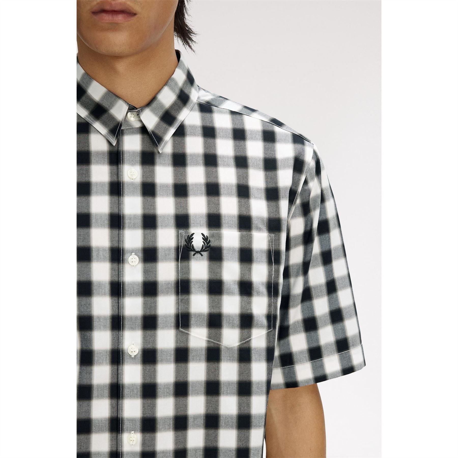 Fred Perry Patterned Short Sleeve Shirt