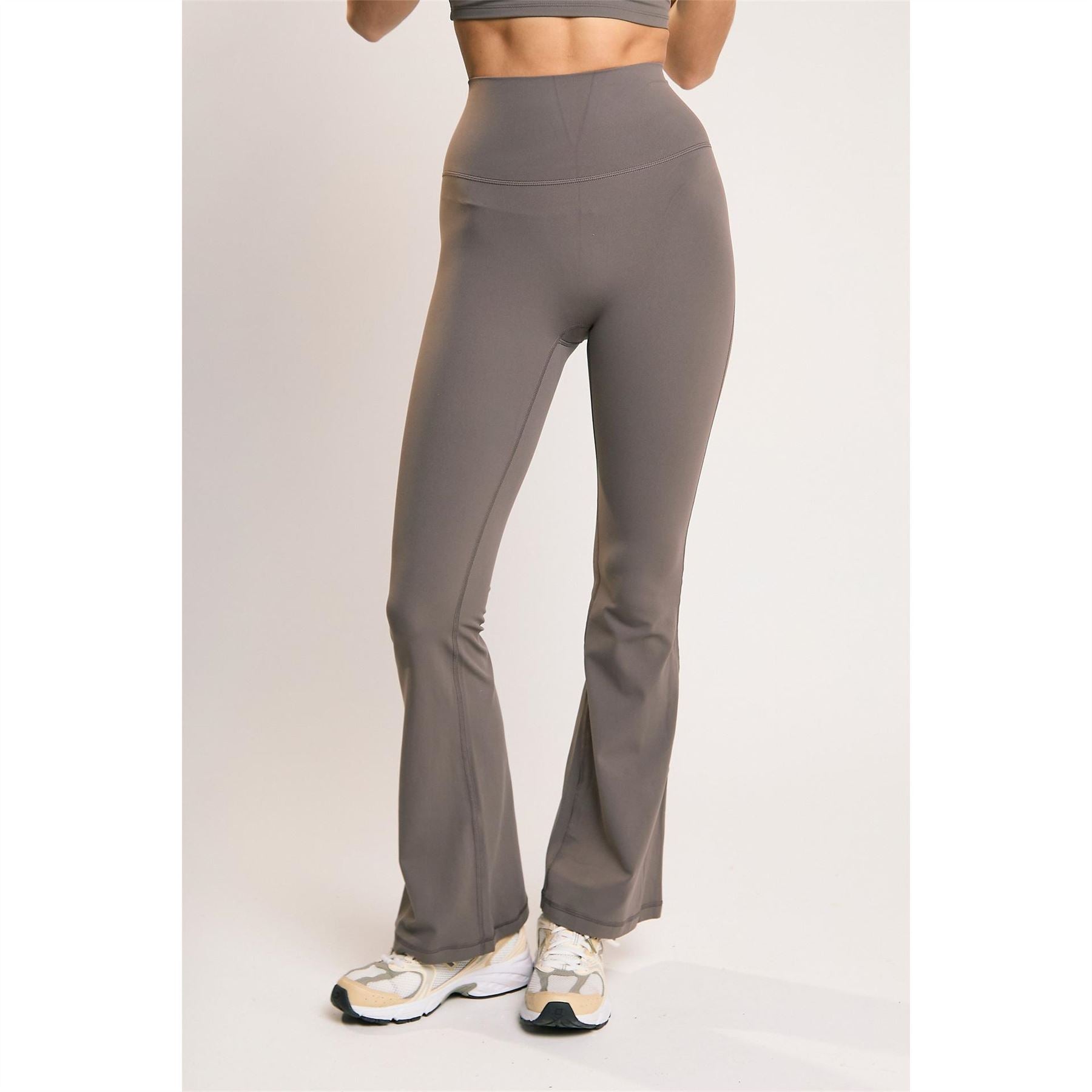 Agon Khaki Flare Leggings