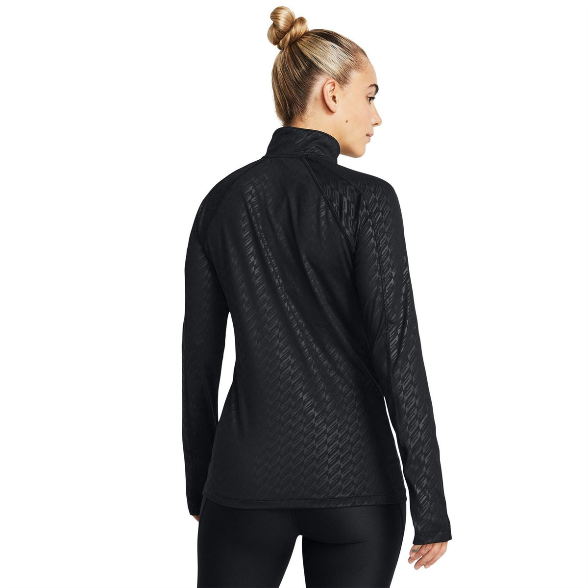 Under Armour Emboss 1 2 Zip Slim Fit Performance Tracksuit Top