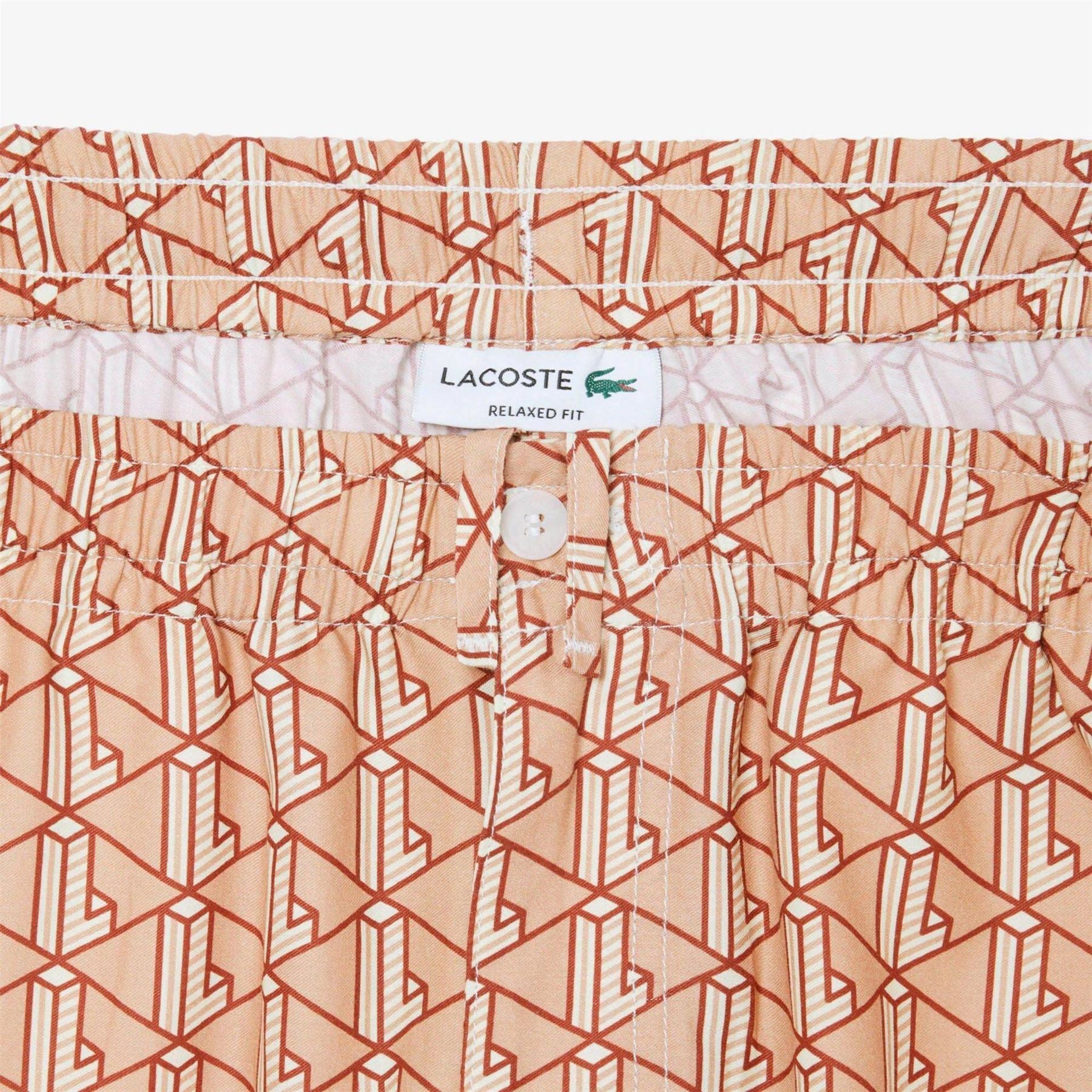 Lacoste Geometric Patterned Bermuda Shorts