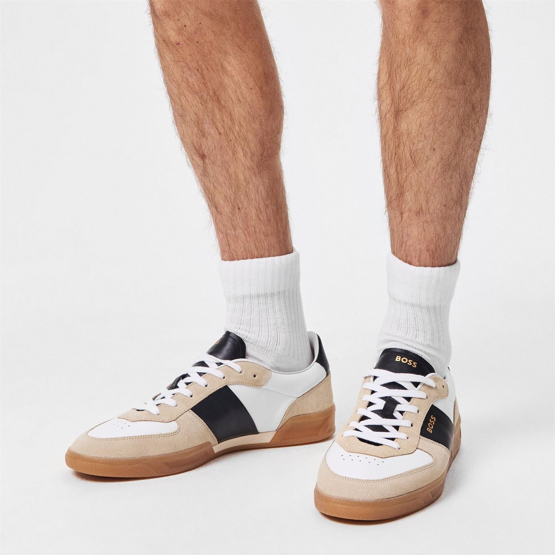 Boss Brandon Leather Low Top Trainers
