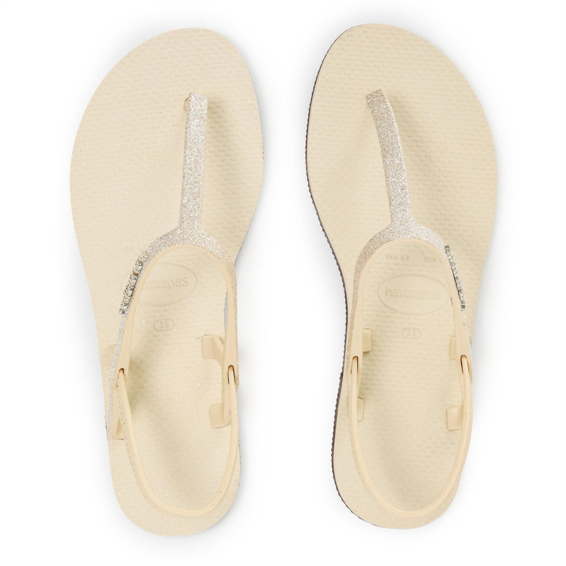 Havaianas Solid Patterned Toe Post Sandals with Thong Toe