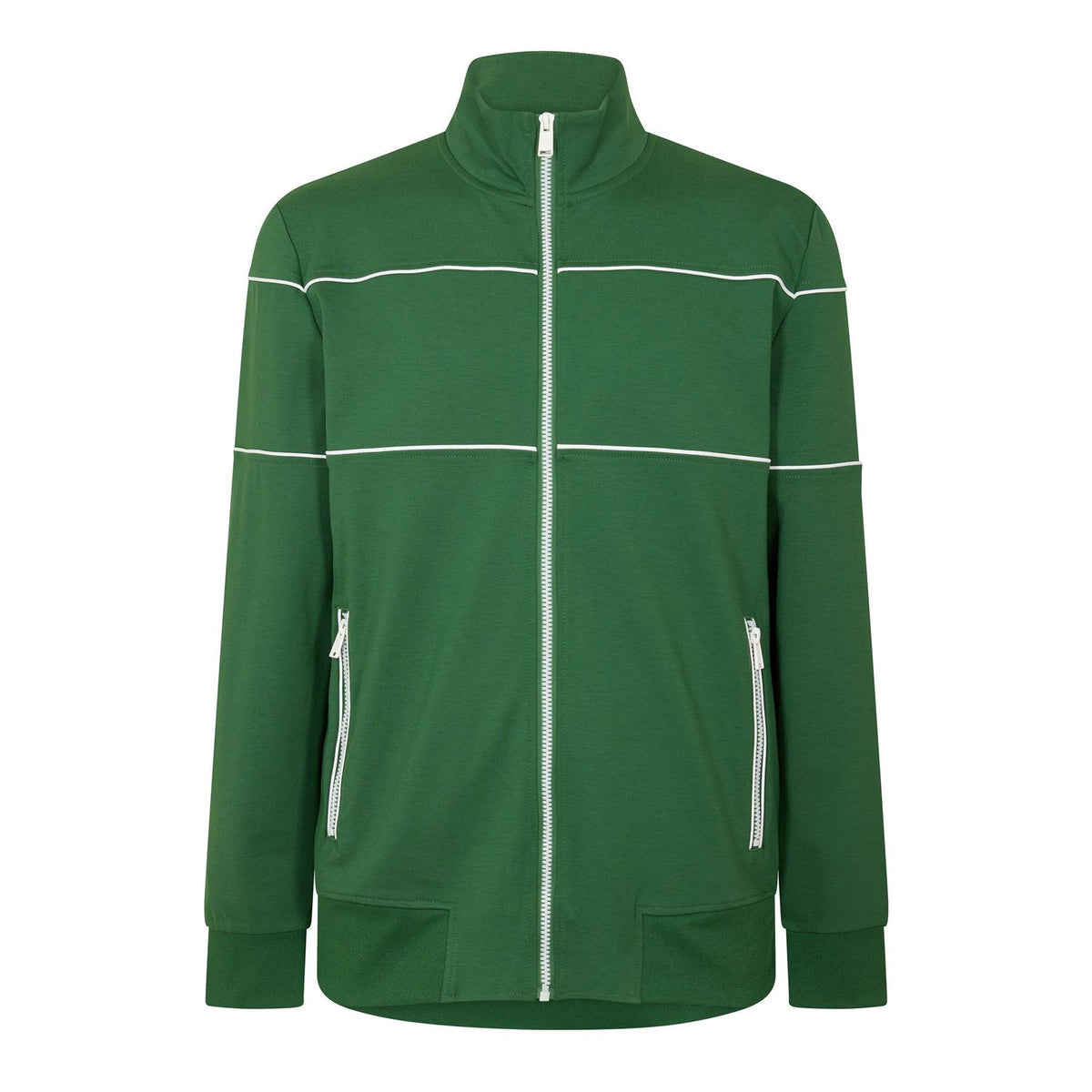 Boss Funnel Neck High Collar Long Sleeve Jersey Top