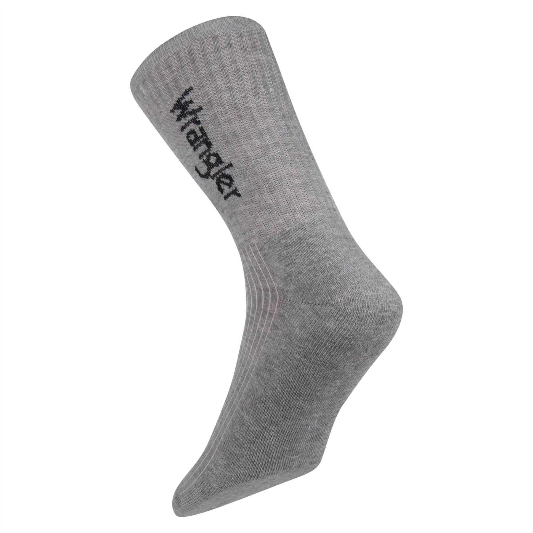 Wrangler Roger 3 Pack Lettering Crew Socks