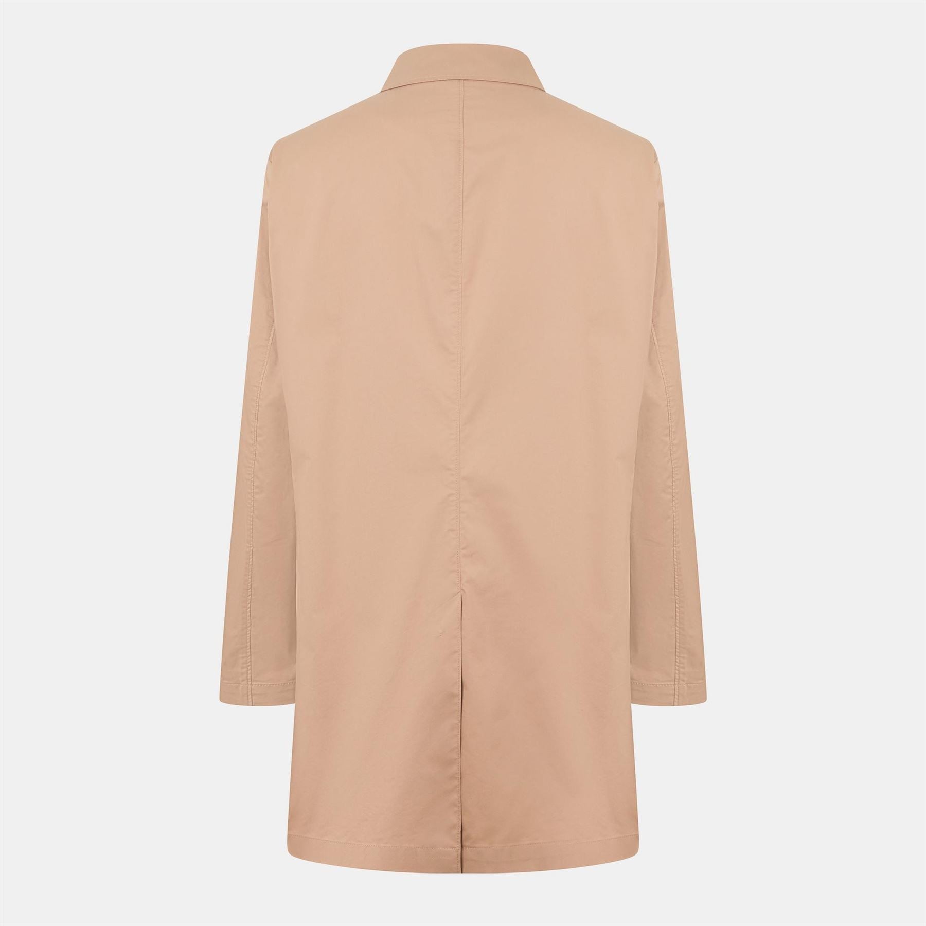 Boss Jared Solid Patterned Point Collared Over Coat