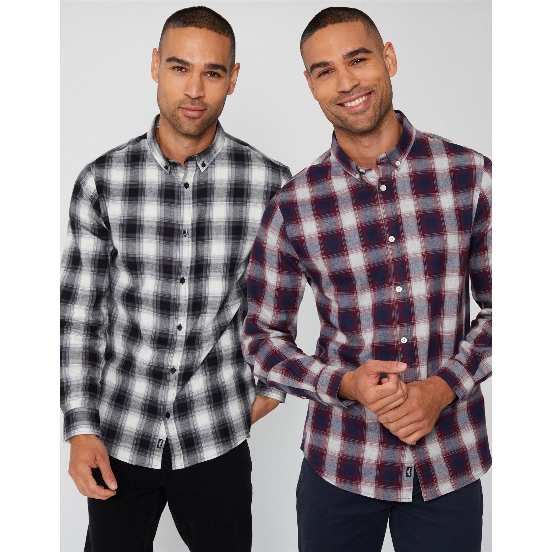 Threadbare Flannel Check Long Sleeve Shirt