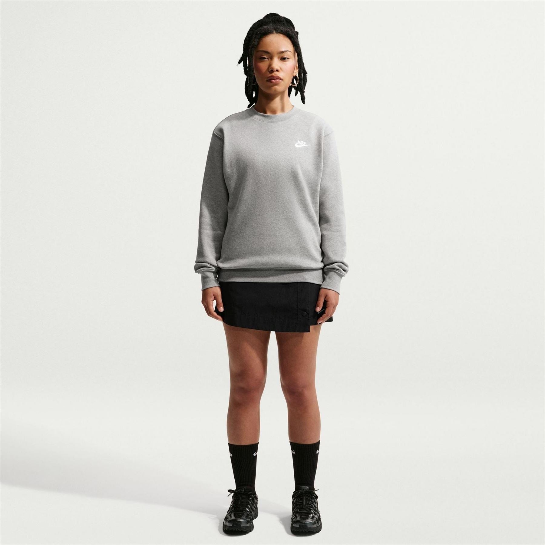 Nike Wordmark Crew Neck Long Sleeve Sweatshirt
