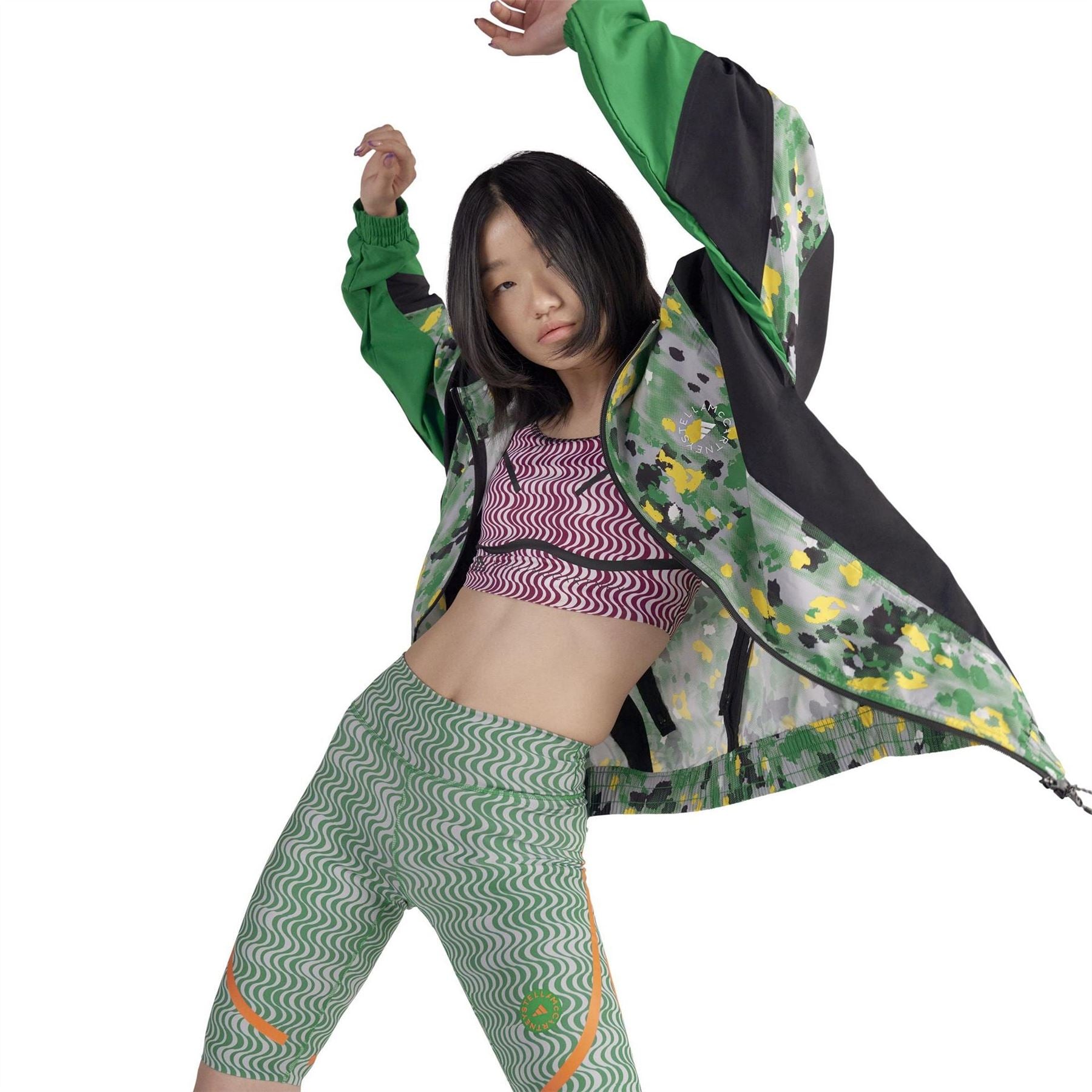 adidas by Stella McCartney Printed Woven Tracksuit Top