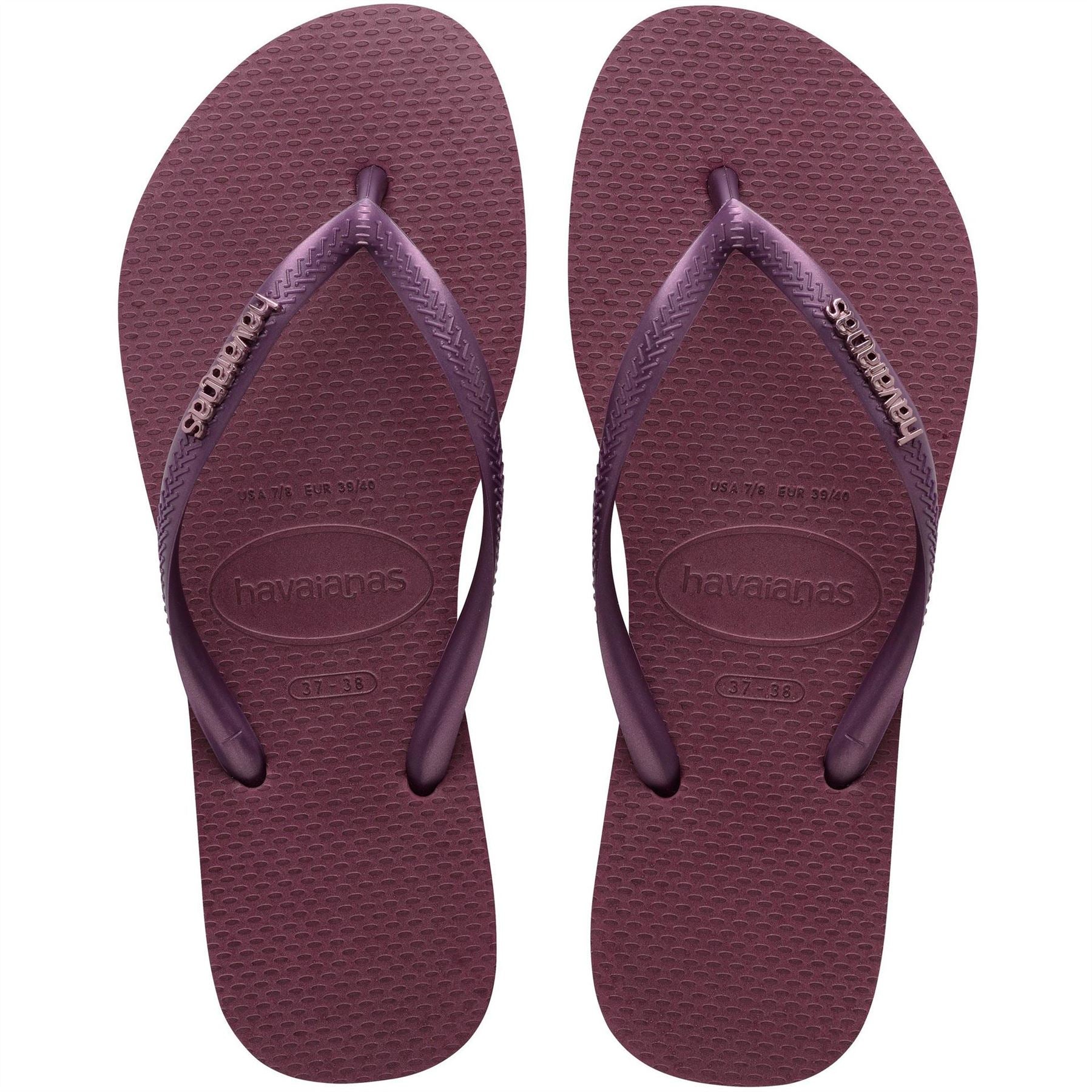 Havaianas Embellished Flip Flops with Thong Toe