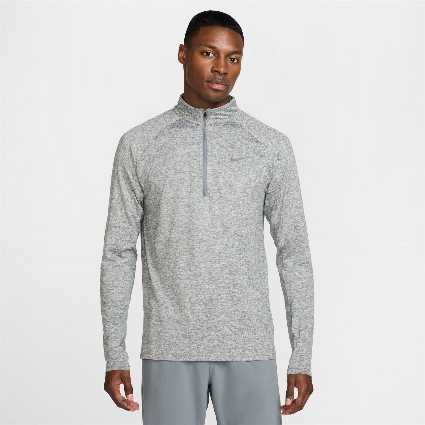 Nike Stride Zip Neck Regular Fit T-Shirt