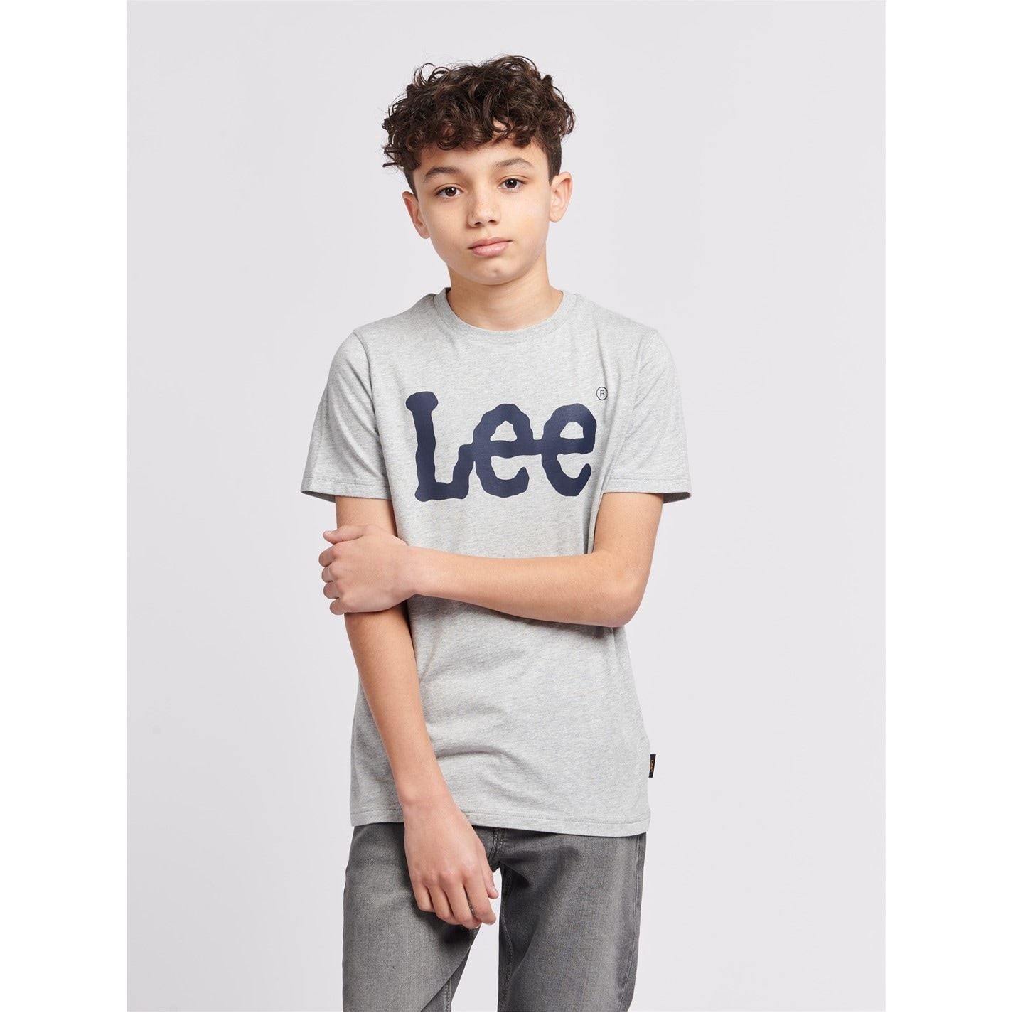 Lee Wobbly Lettering Crew Neck T-Shirt