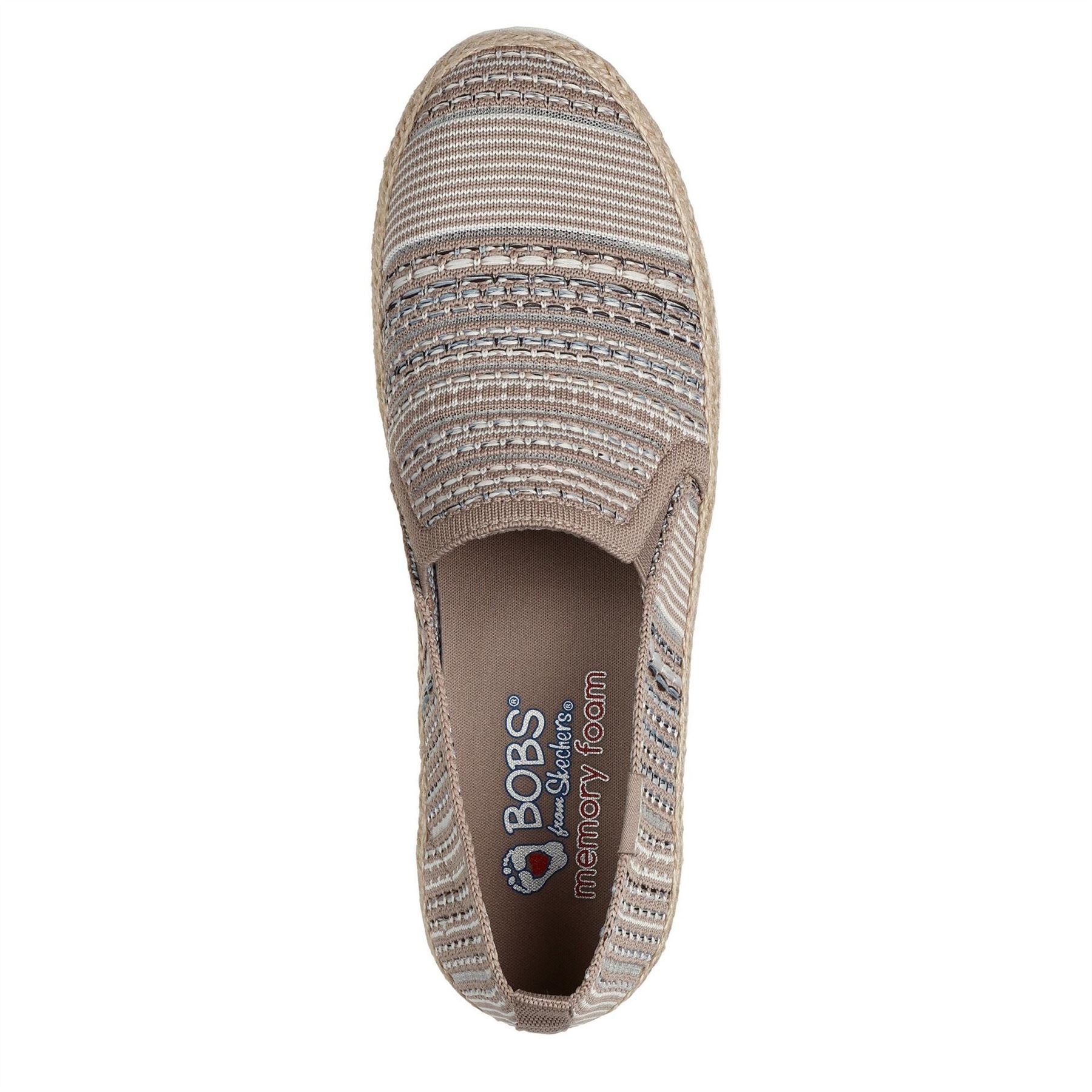 Skechers Engineered Woven Twin Gore Slip On Espadrilles
