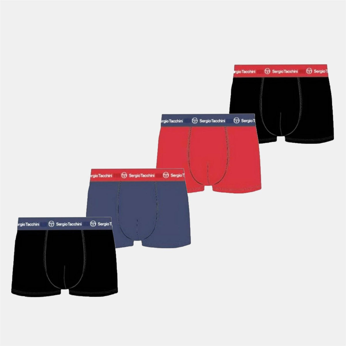 Sergio Tacchini 4 Pack Plain Design Boxer Brief