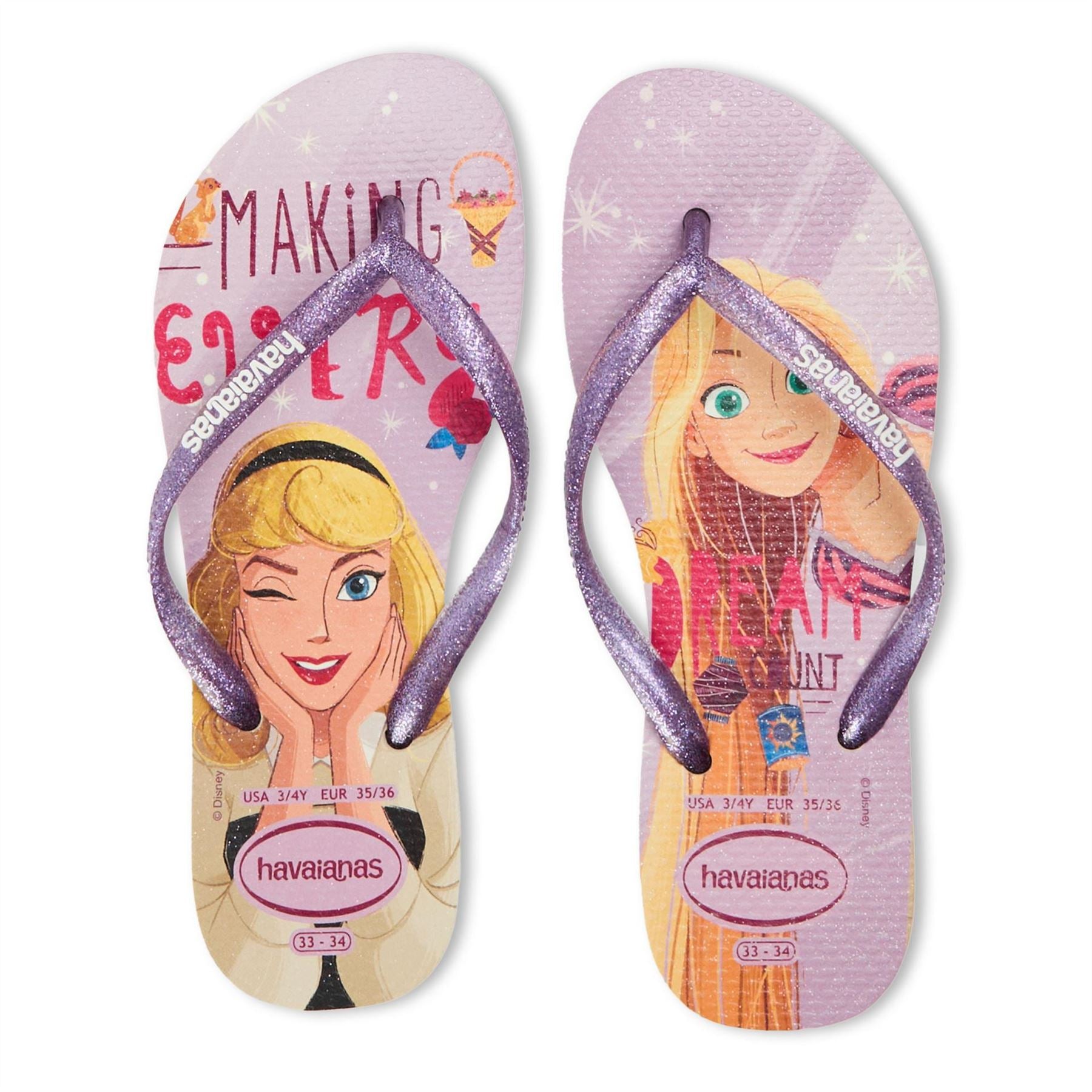 Havaianas Kids Slim Princess Citronella Flip Flops