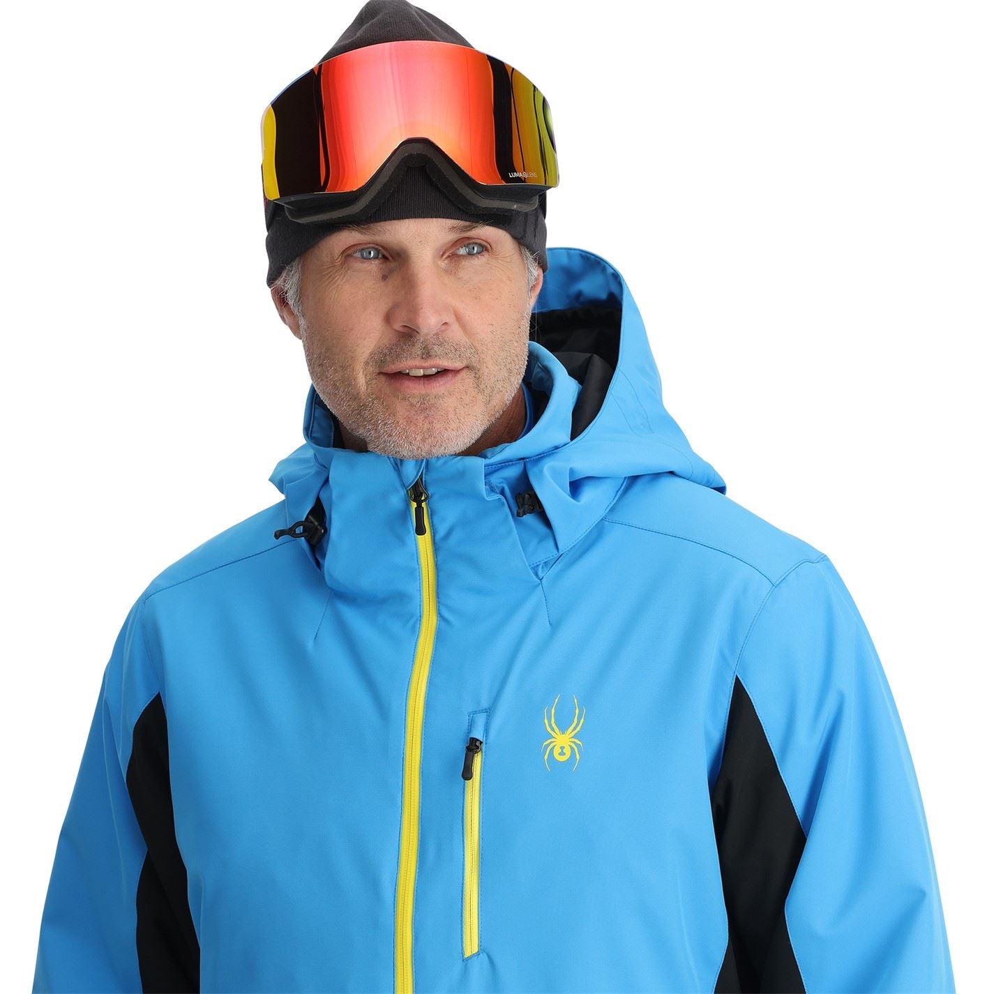 Spyder Vertex Hooded Neck Color Block Ski Jacket