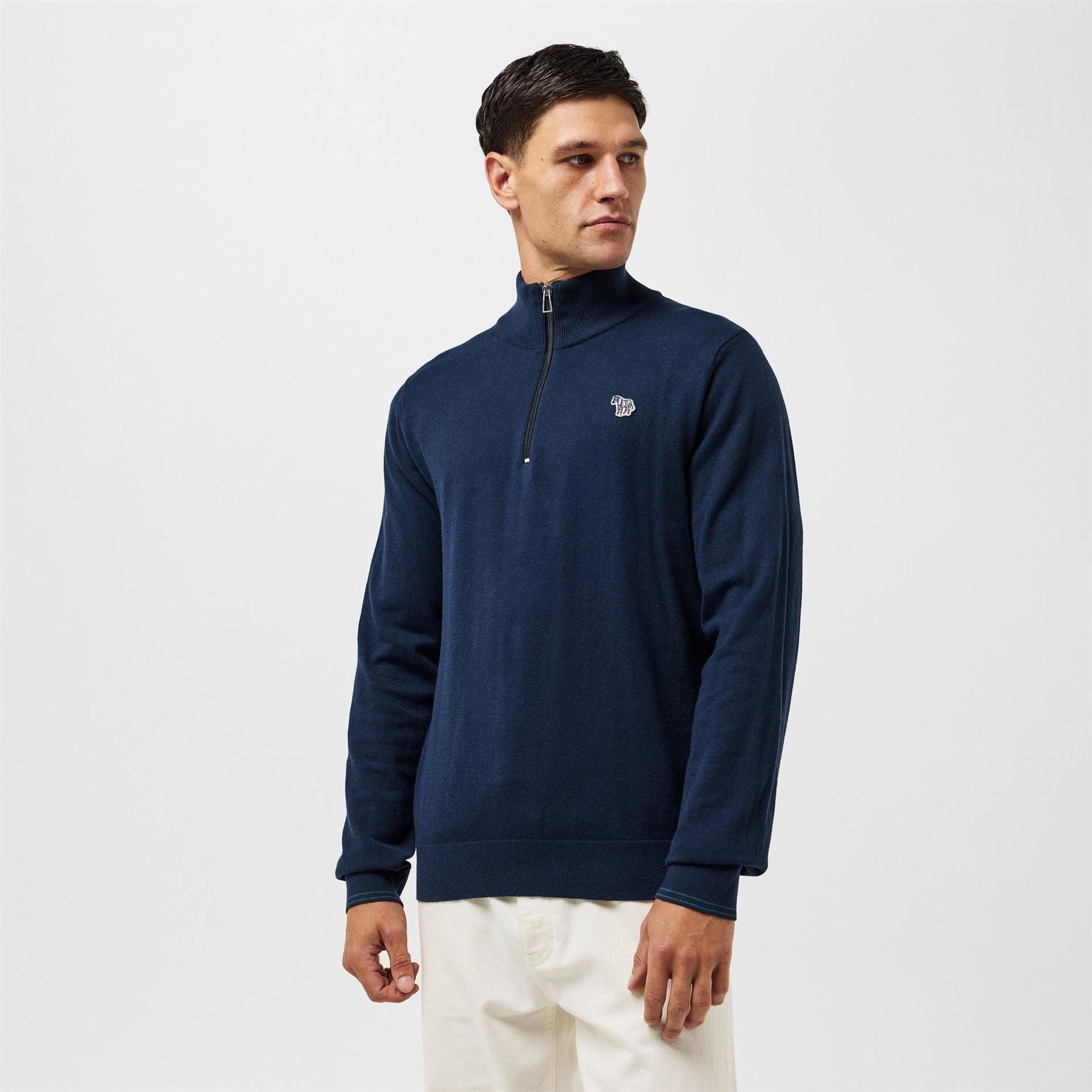 PS Paul Smith Logo Quarter Zip Sweater