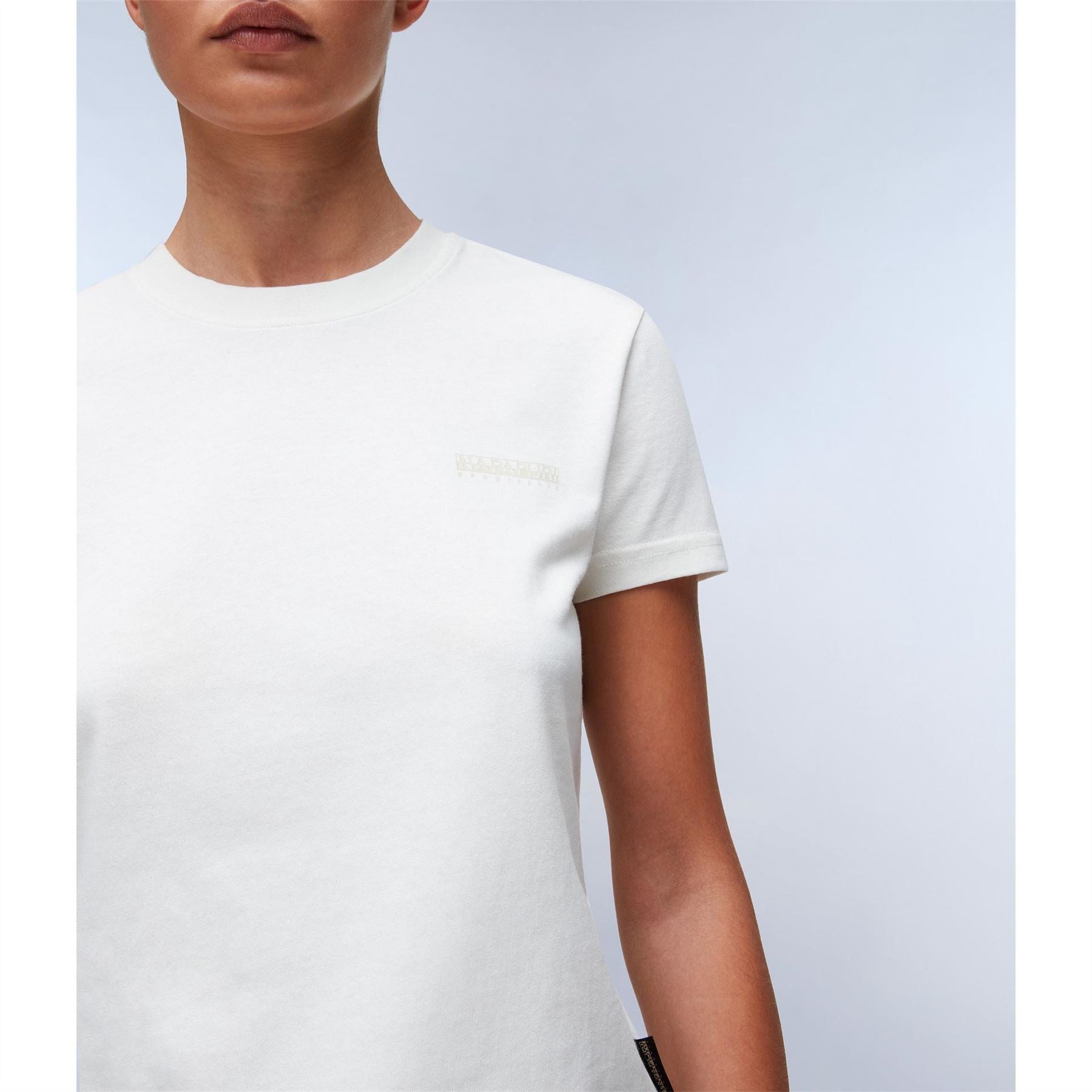 Napapijri Blanche Geographic Print Crew Neck T-Shirt