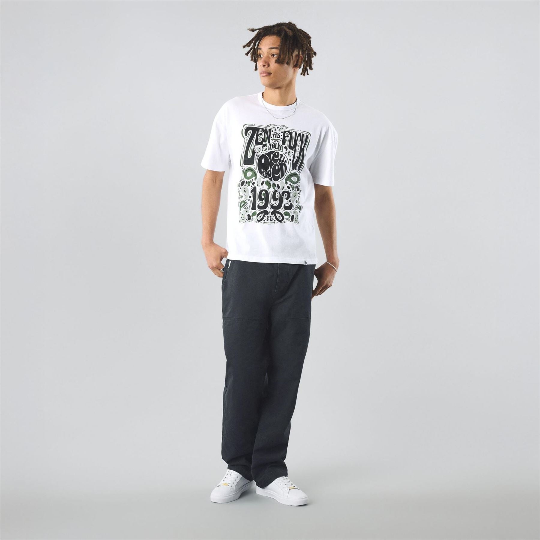 Pretty Green Regular Fit Lettering Crew Neck T-Shirt