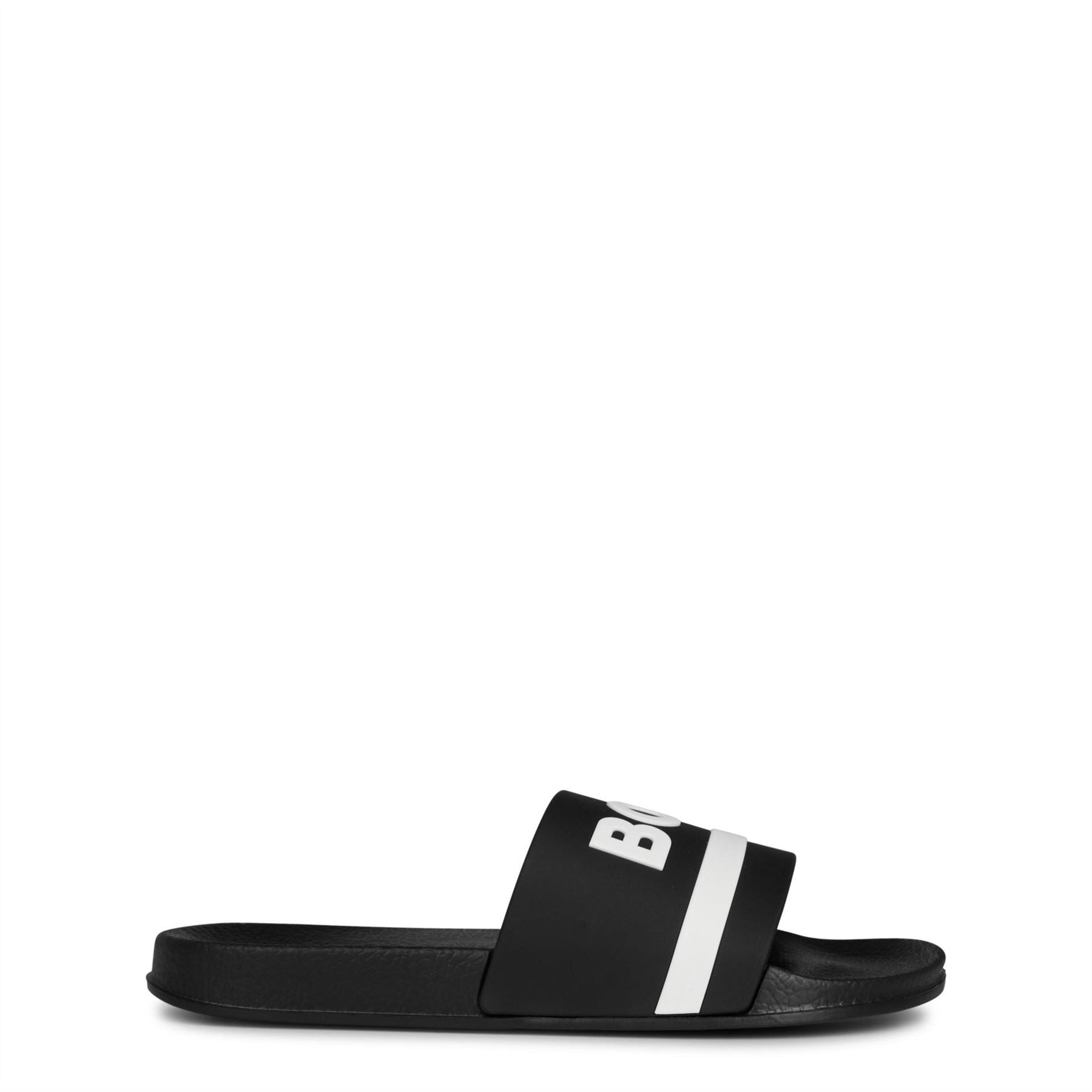 Boss Logo Sliders With Logo Design Sandals