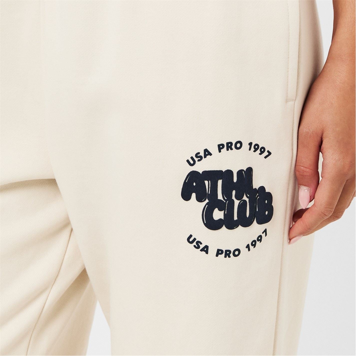 USA Pro Lettering Graphic Joggers with Logo