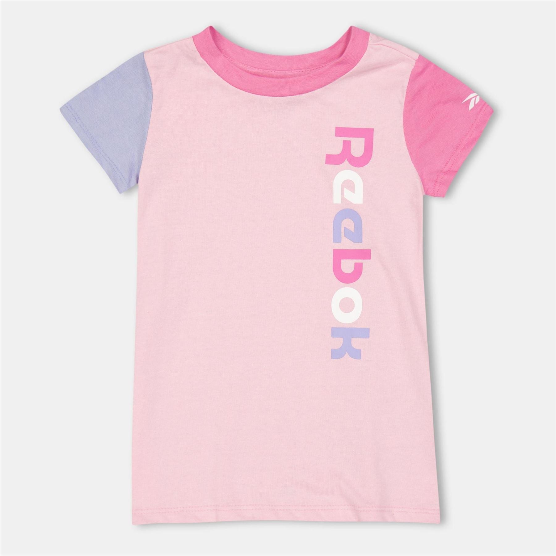 Reebok Color Block Crew Neck Mini T-Shirt Dress