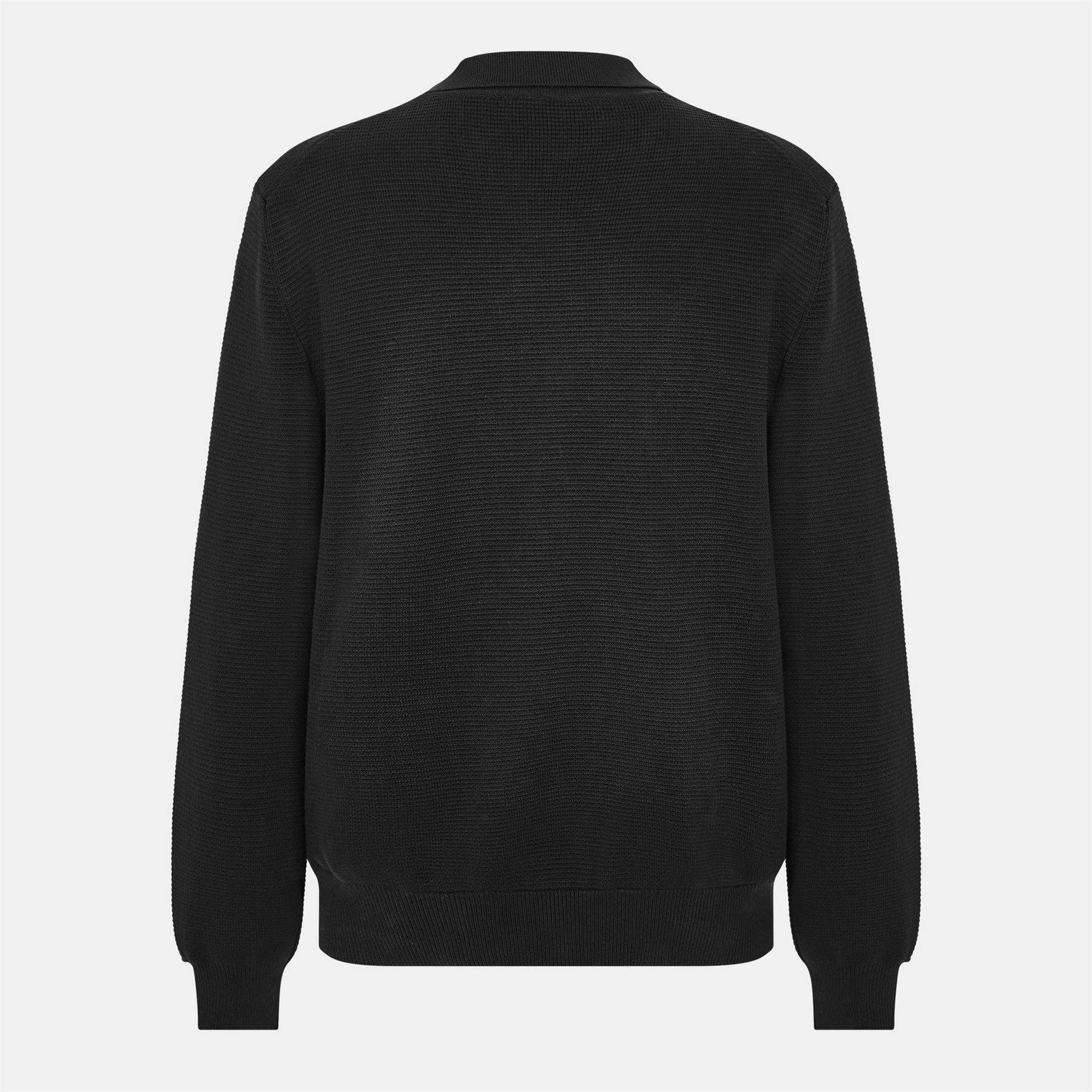 Hugo San Pauley Red Ribbed Tailored Fit Crew Neck Jumper
