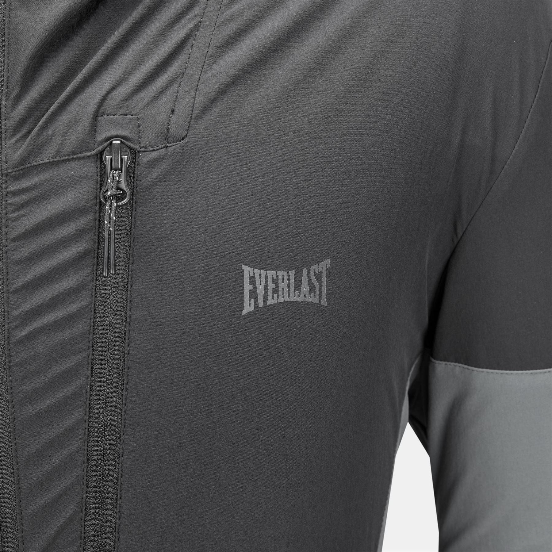 Everlast NRG Color Block Hooded Drawstring Track Jacket with Logo
