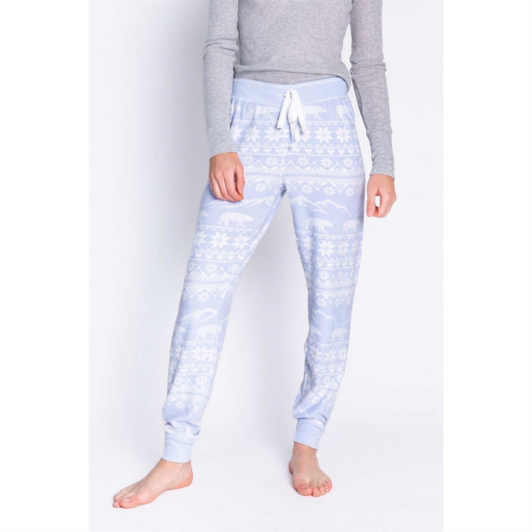 PJ Salvage Salvage Snowflake Cuffed Pant
