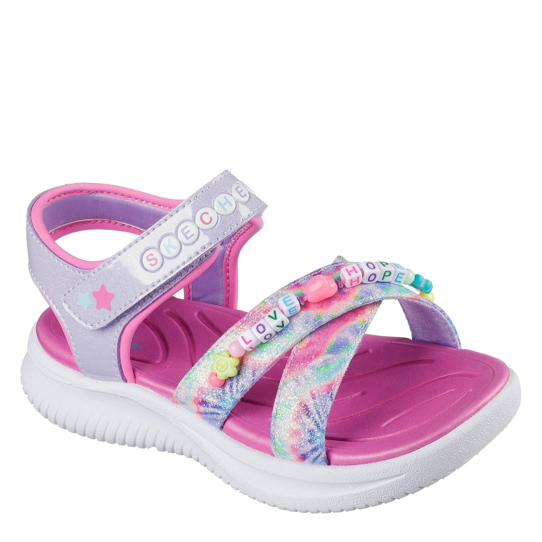Skechers Bracelet Theme Sandal Flat Sandals Girls