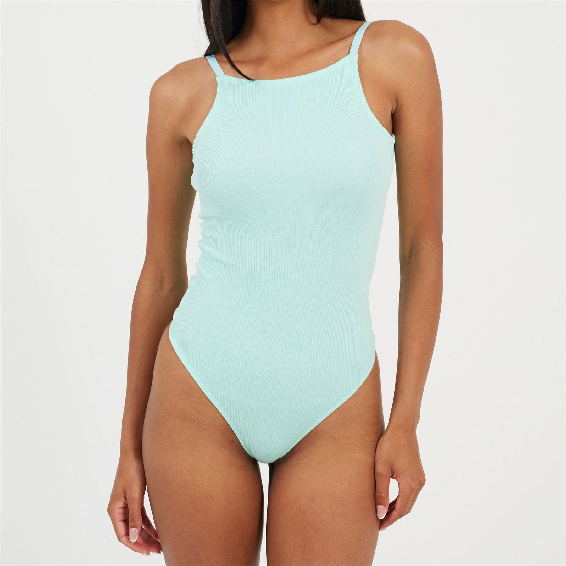 Brave Soul Womens Spaghetti Strap Vest Style Bodysuit