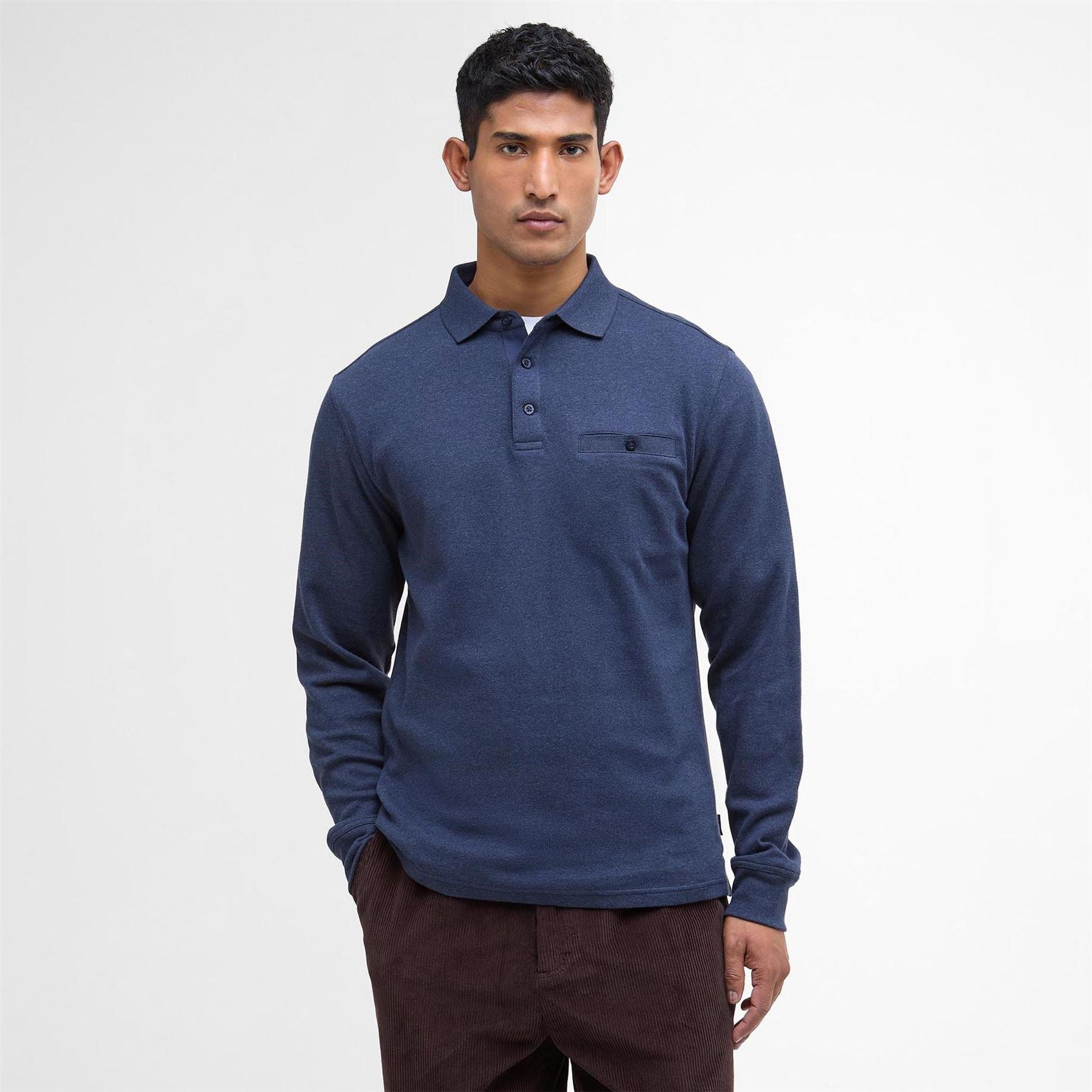 Barbour Tailored Long Sleeved Polo Shirt