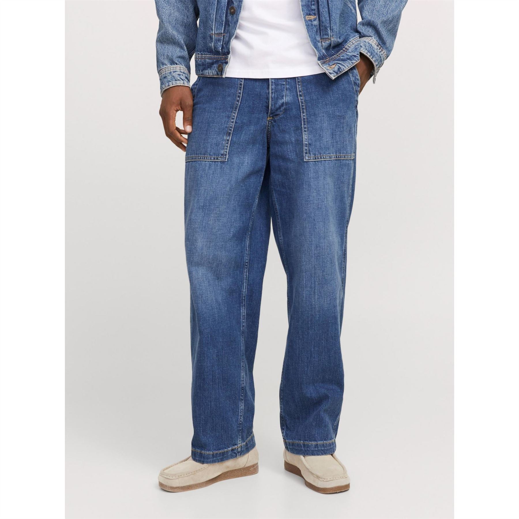 Jack and Jones Wide Leg Relaxed Fit Jeans