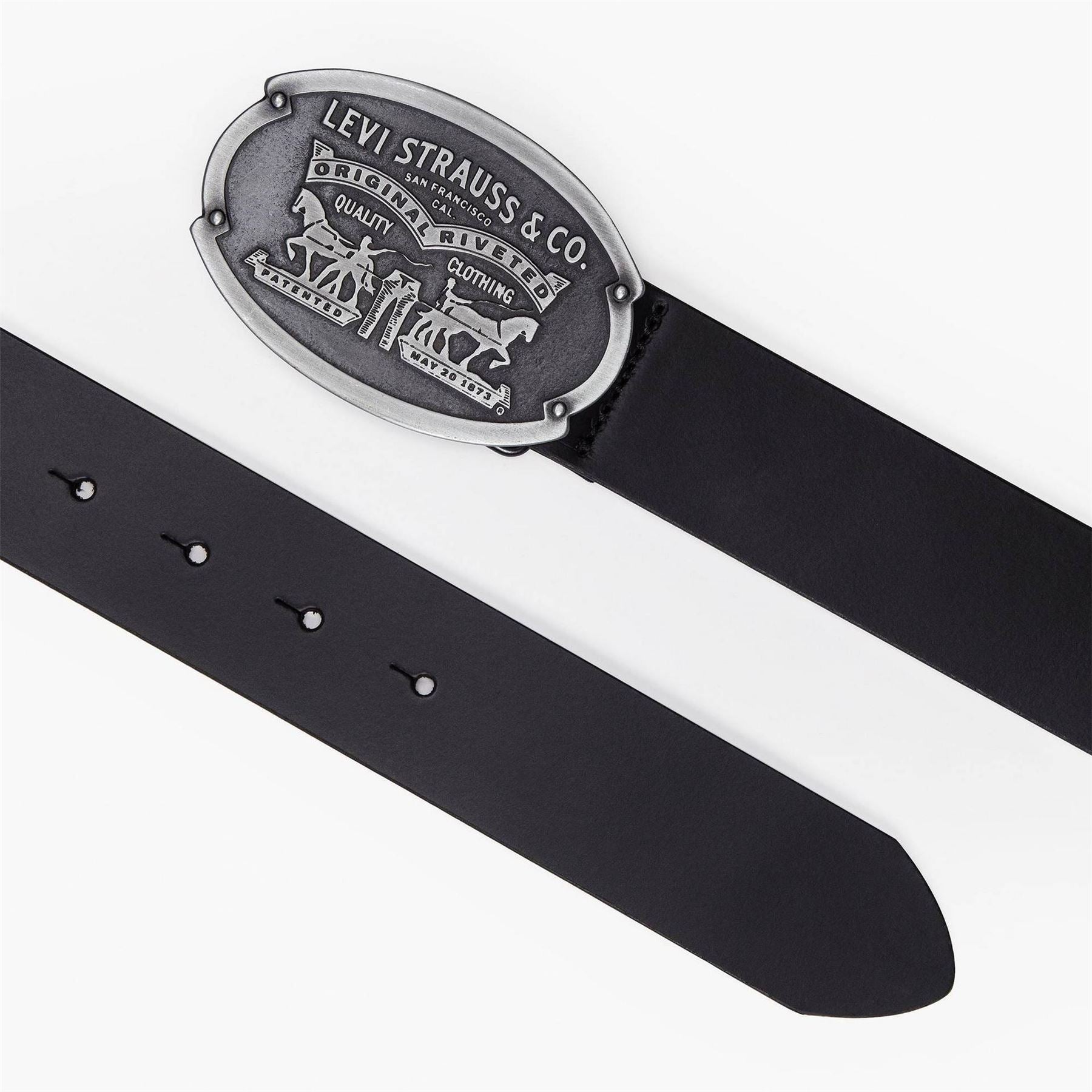 Levis Billy Plaque Leather Belt