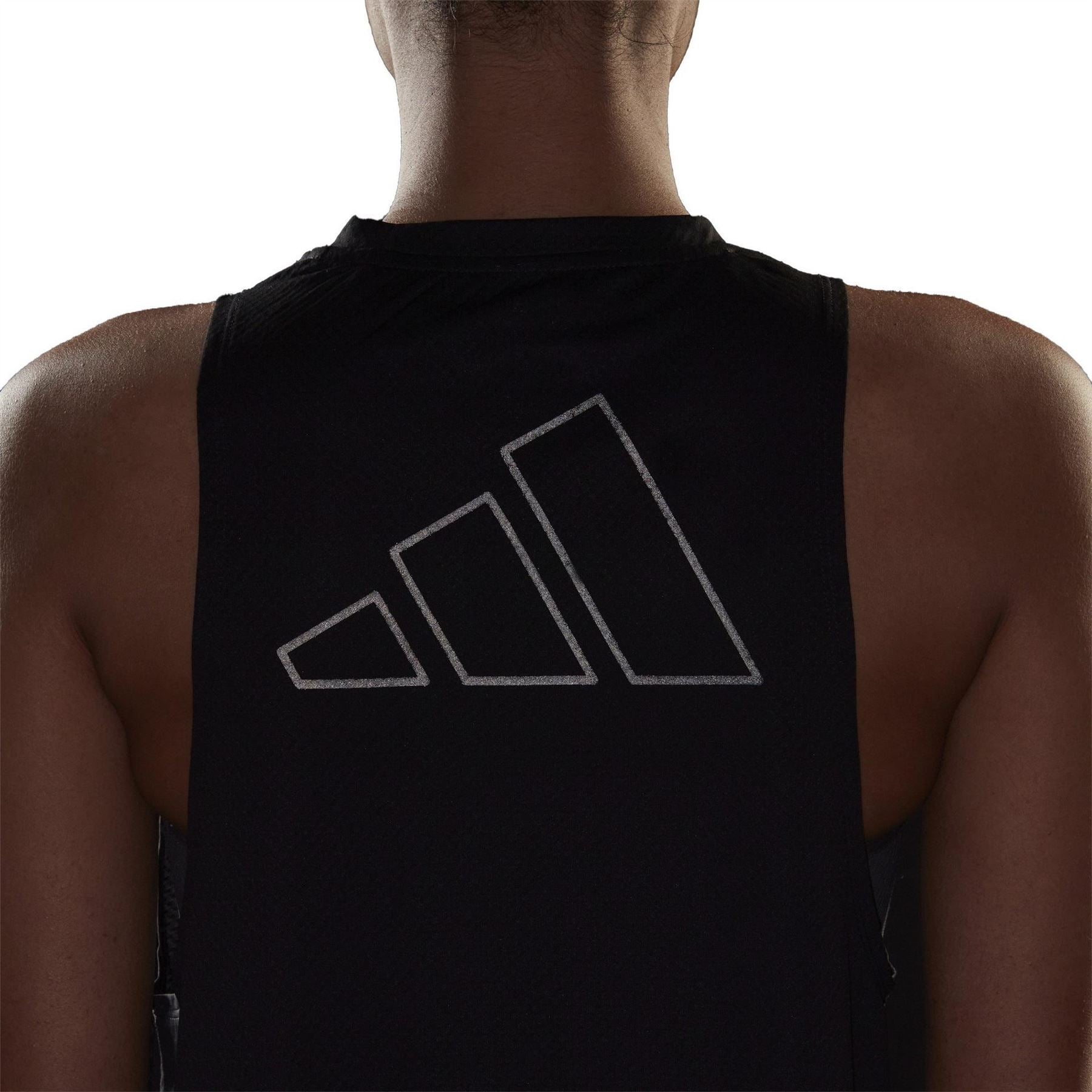 adidas Womens Run Icon 3 Bar Tank Top