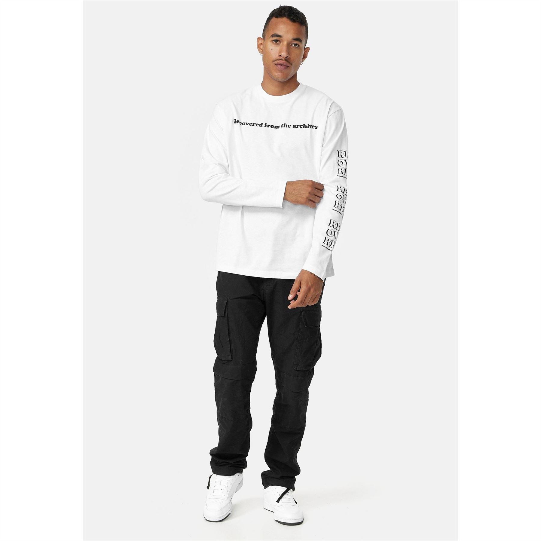 Character Retro Lettering Crew Neck T-Shirt