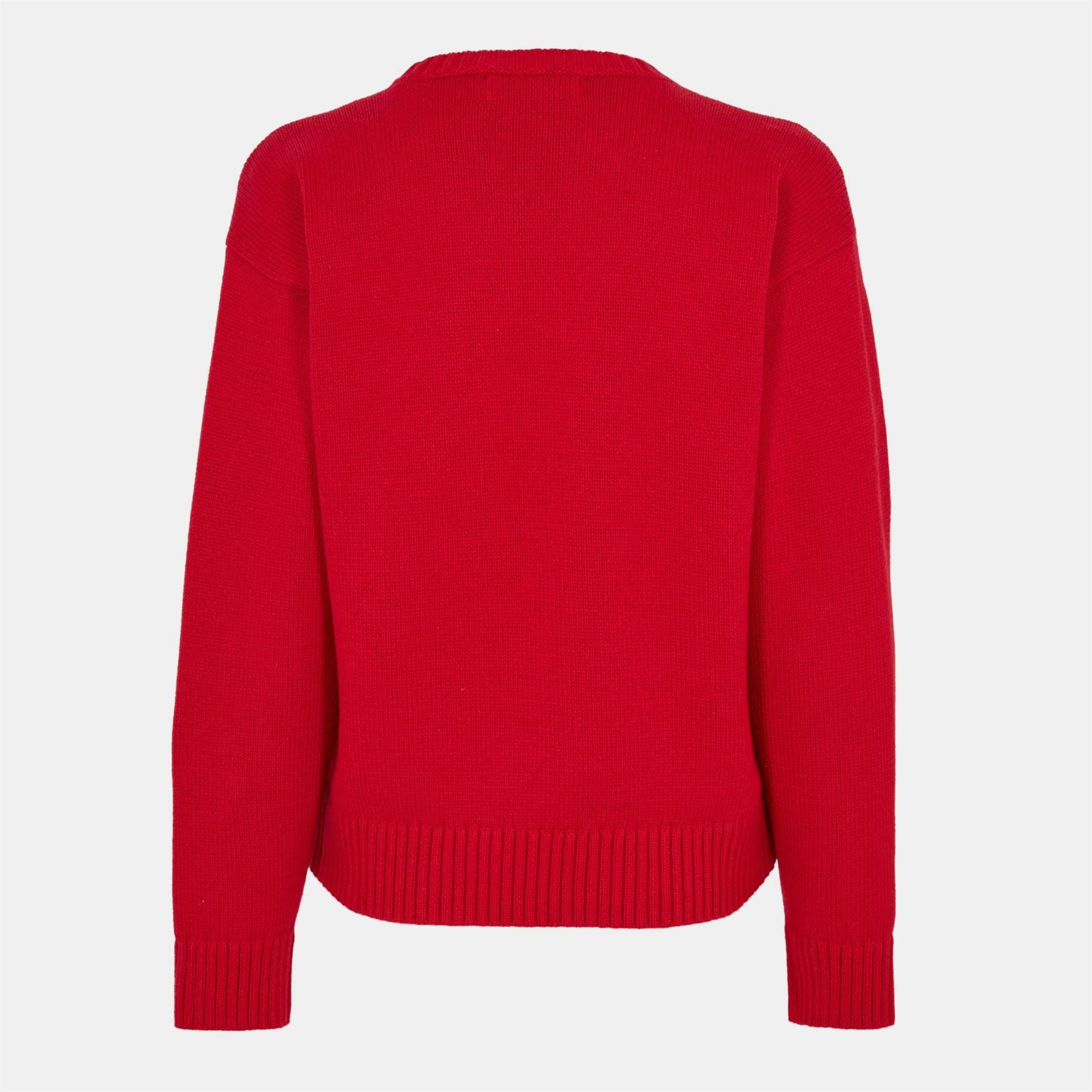 Lauren by Ralph Lauren Dog Graphic Crew Neck Long Sleeve Sweater