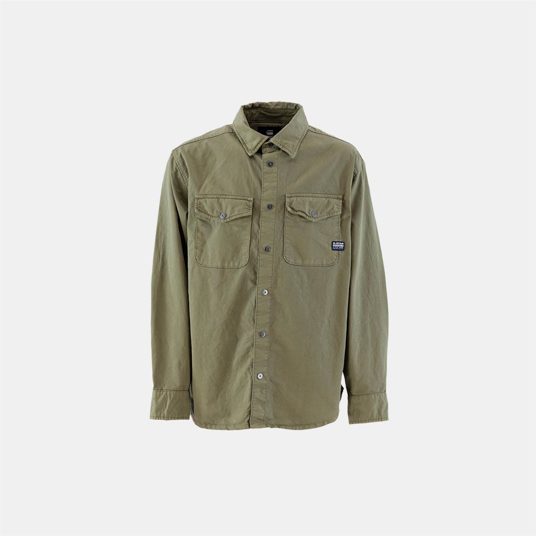 G Star Marine Solid Patterned Shirt Collared Overshirt