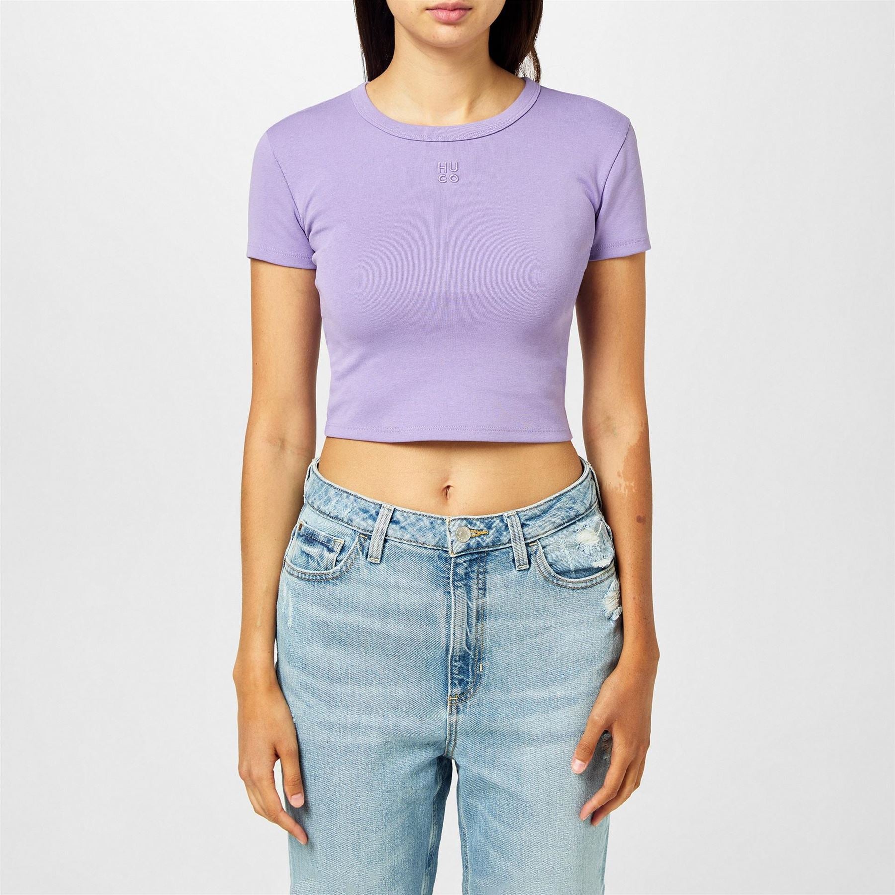 Hugo Delanor Cropped T-Shirt