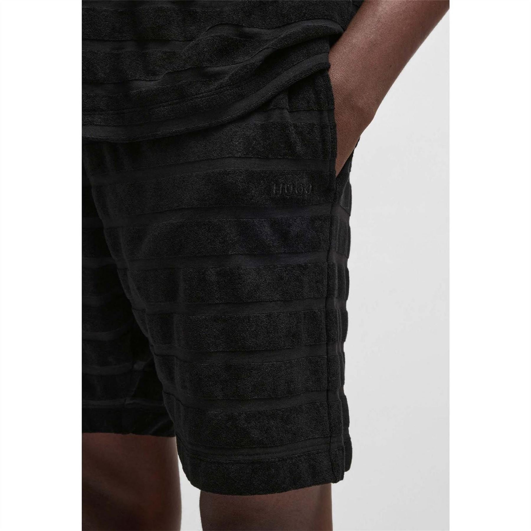 Hugo Striped Relaxed Fit Shorts